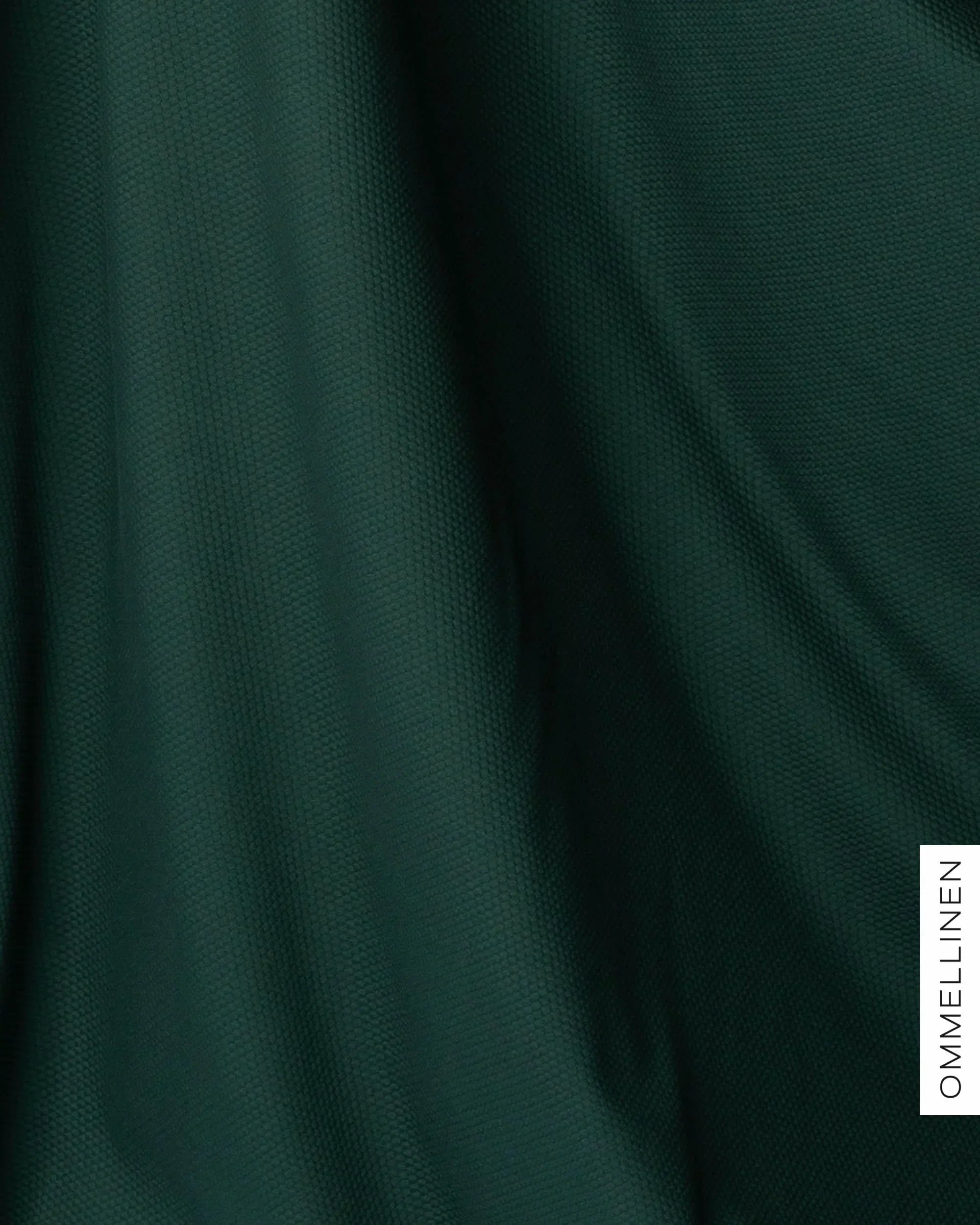 Organic cotton knit, Embossed - deep green