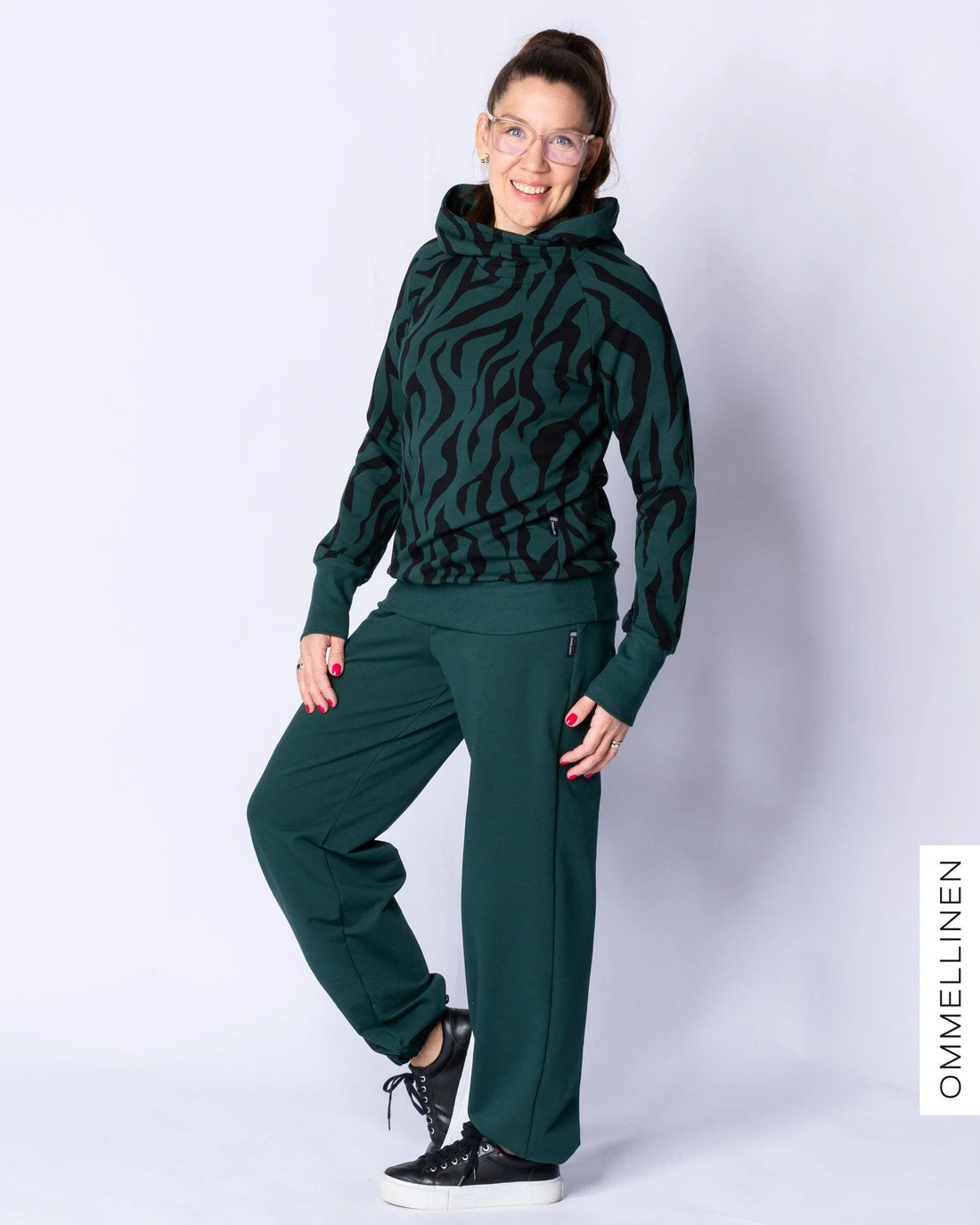 LUOTTO hoodie, Villi - dark green