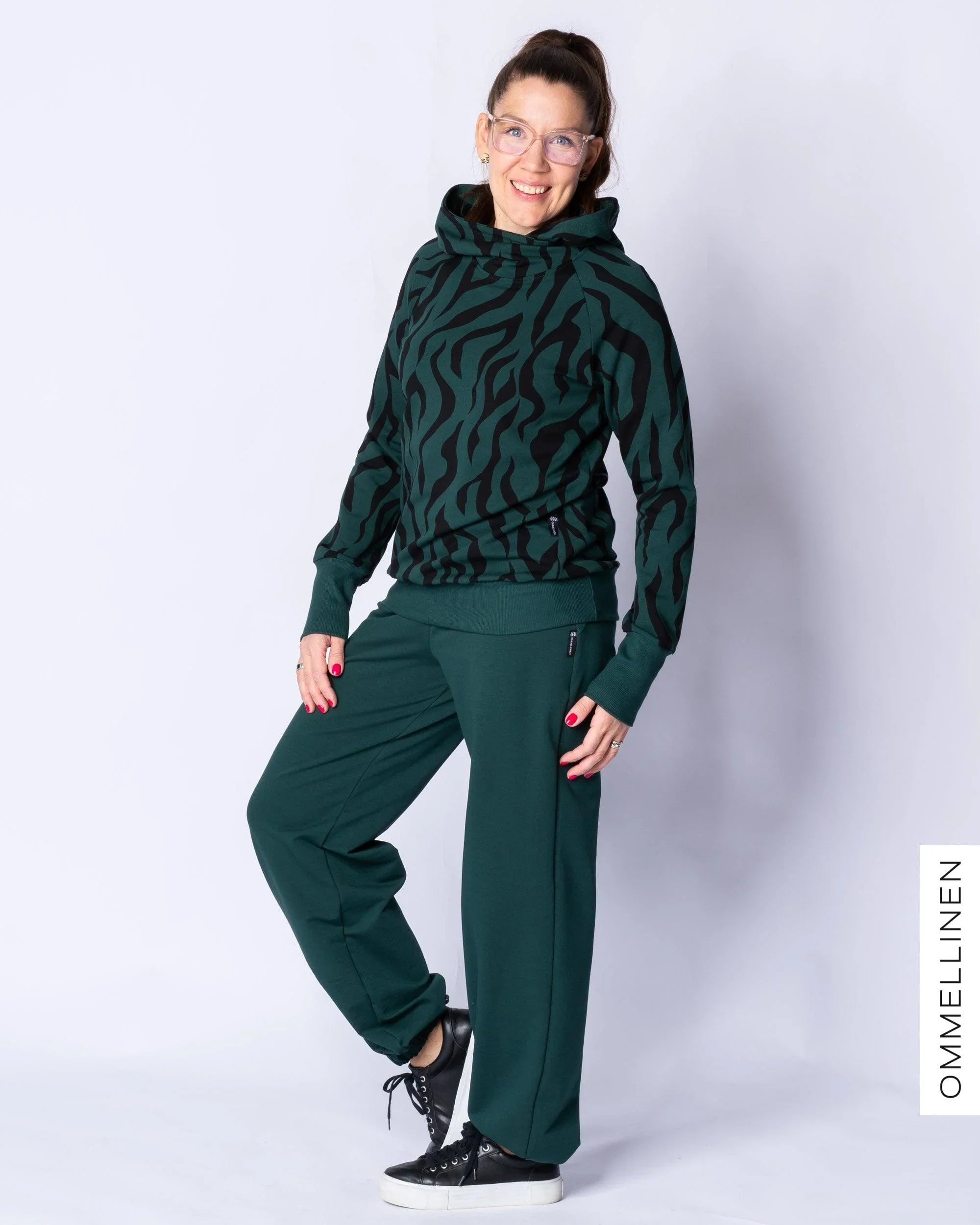 LUOTTO hoodie, Villi - dark green