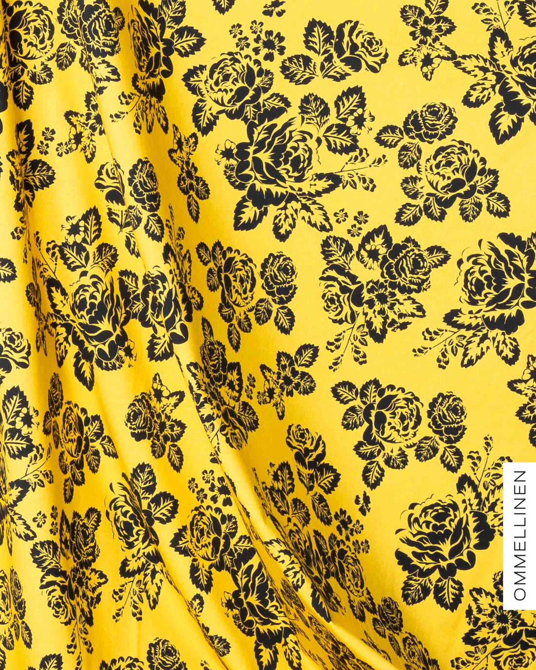 Jersey - PRE-CUT, Babushka Roses Lace - yellow