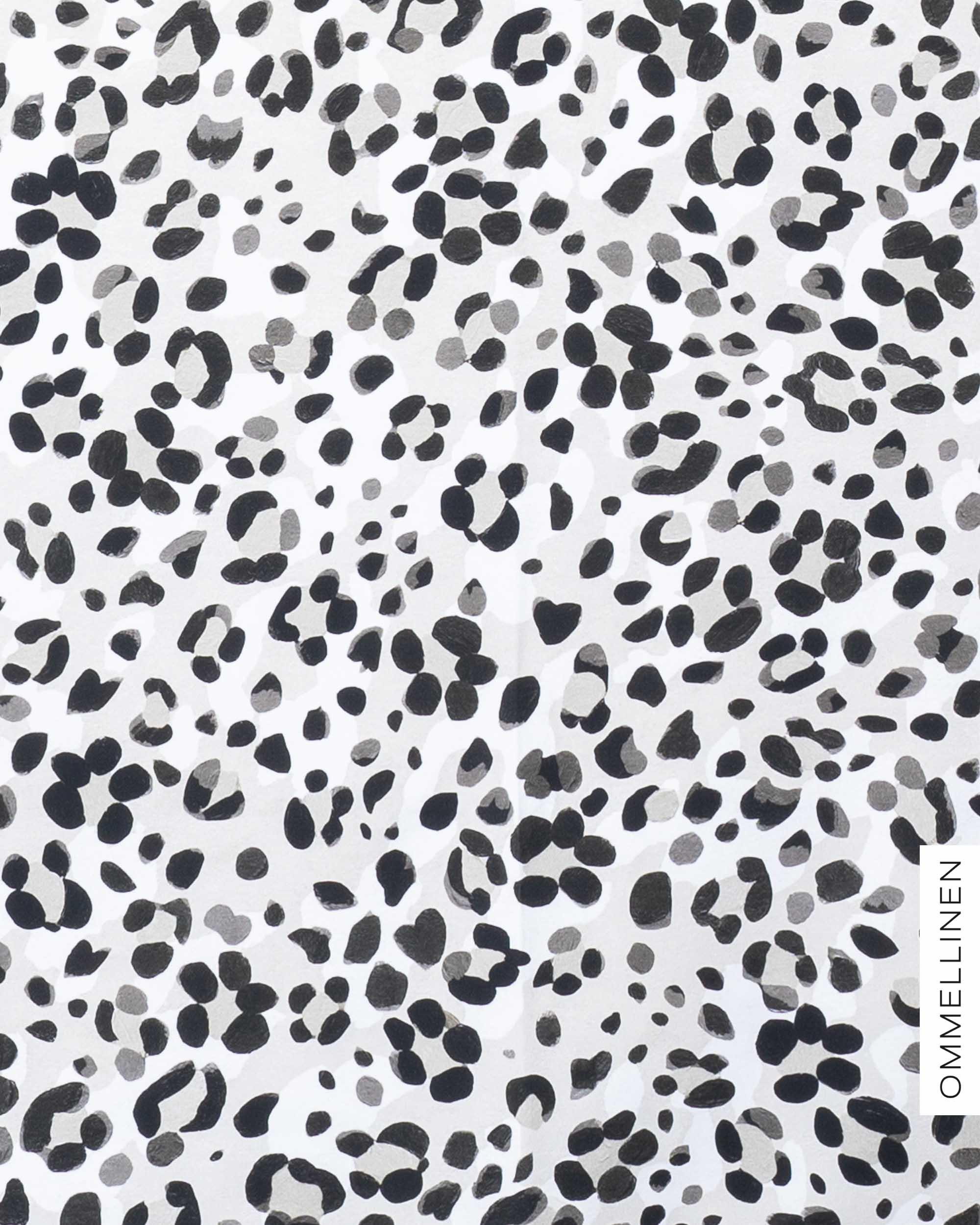 Jersey - PRE-CUT, Kukkaleopardi - grey