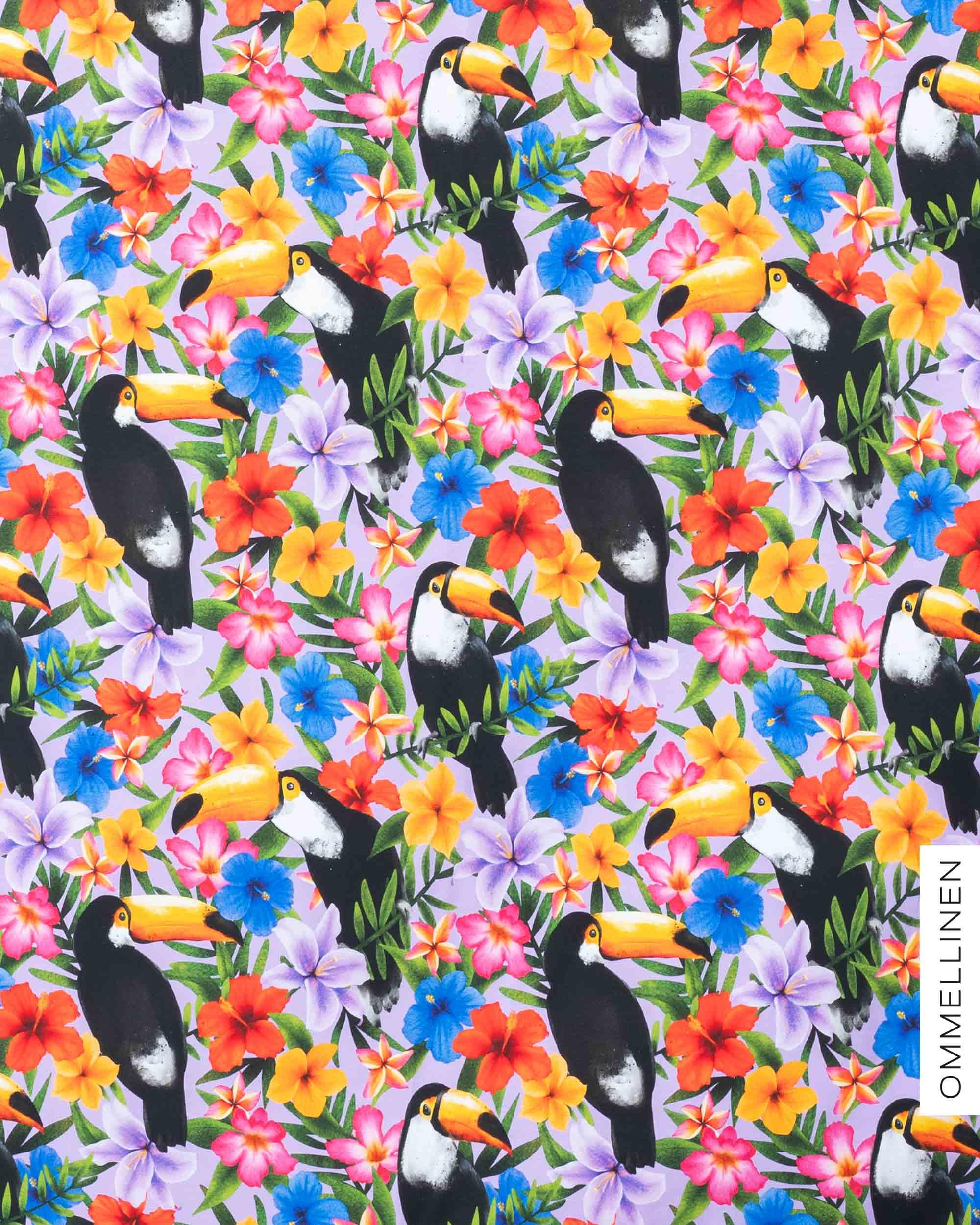 Jersey - PRE-CUT, Tropiikki - lilac