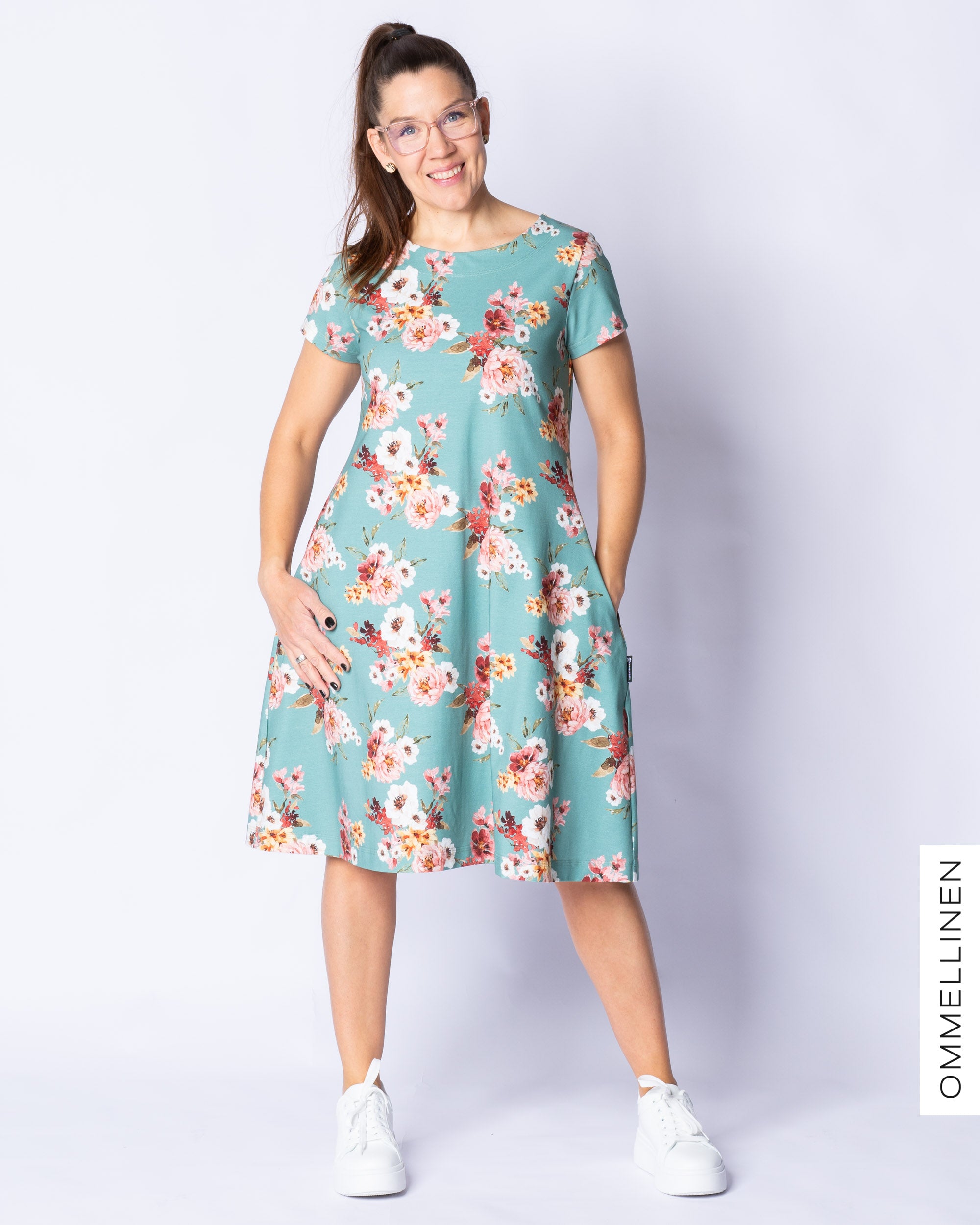DRESS tunic - short sleeve, Vieno - water green
