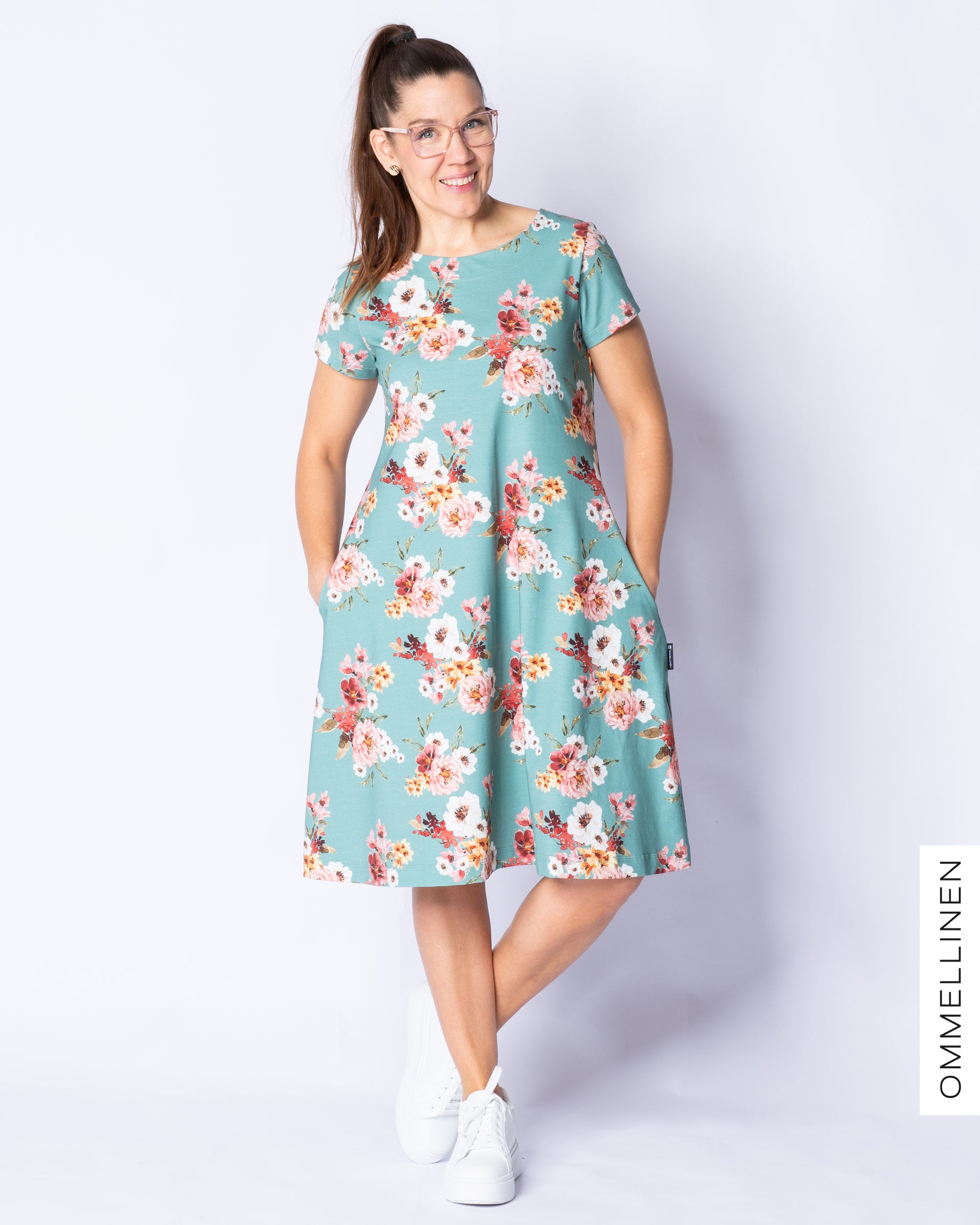 DRESS tunic - short sleeve, Vieno - water green