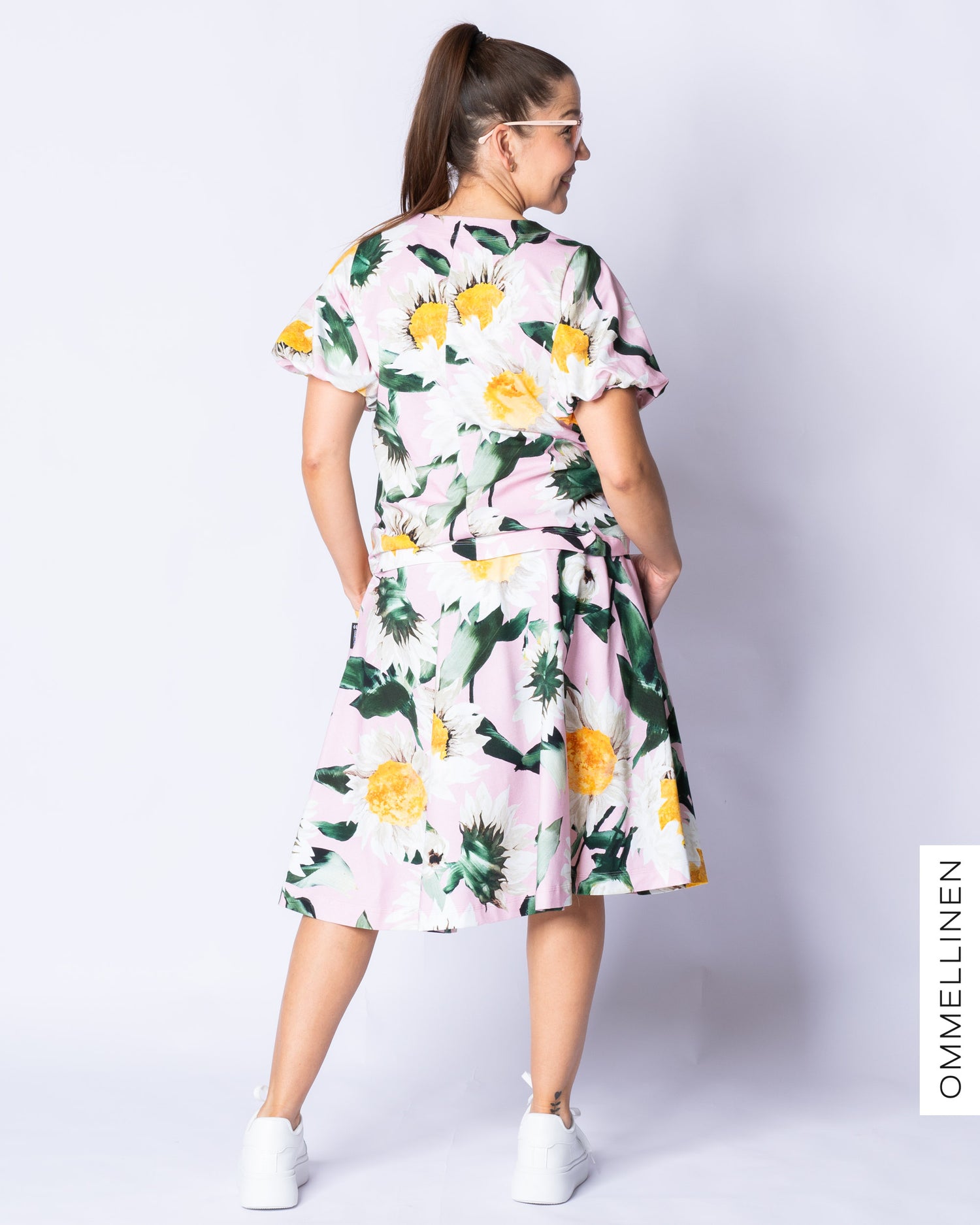 WHOOPS! LEMPI skirt, Auringonkukka - light pink - L