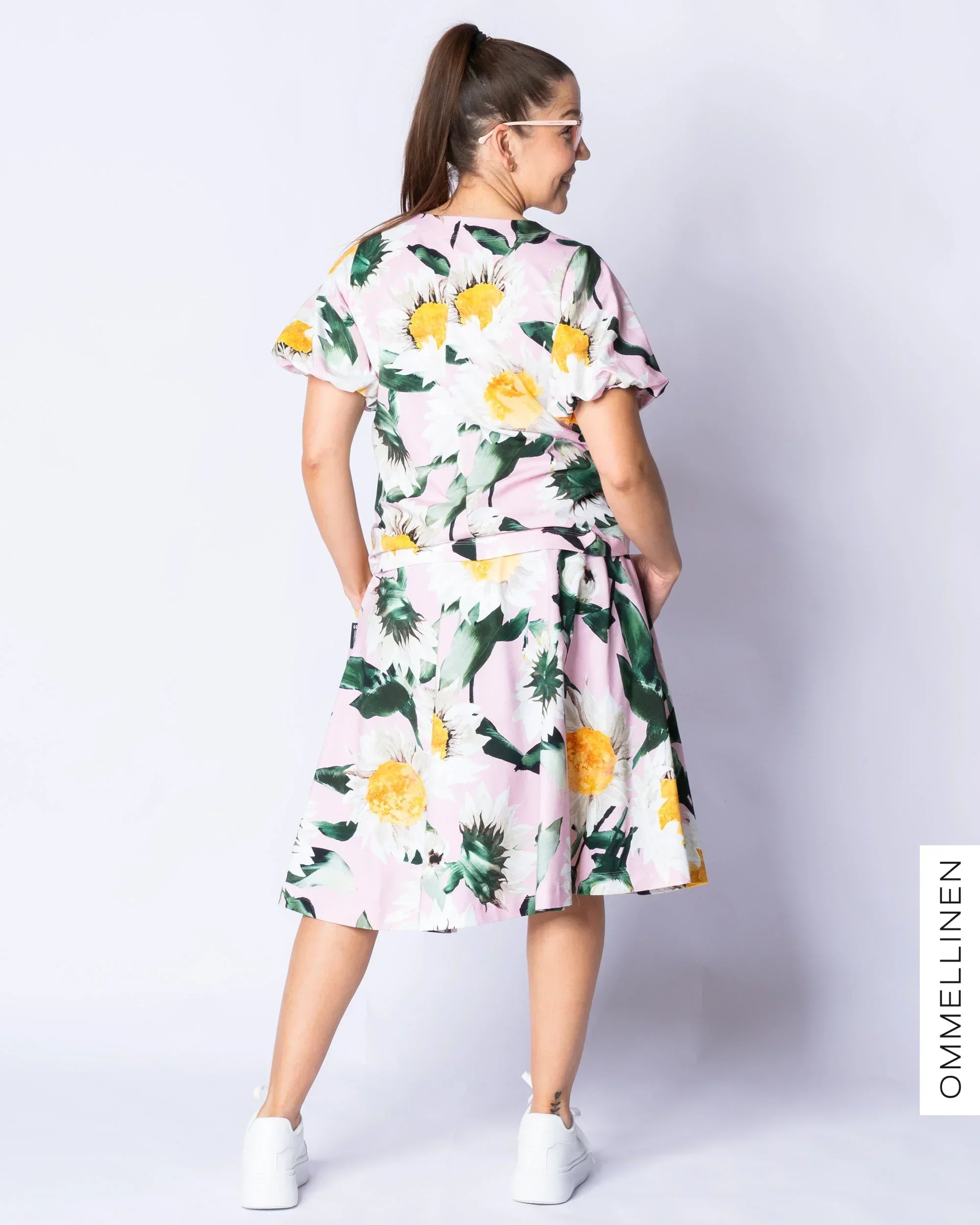 LEMPI skirt, Auringonkukka - light pink