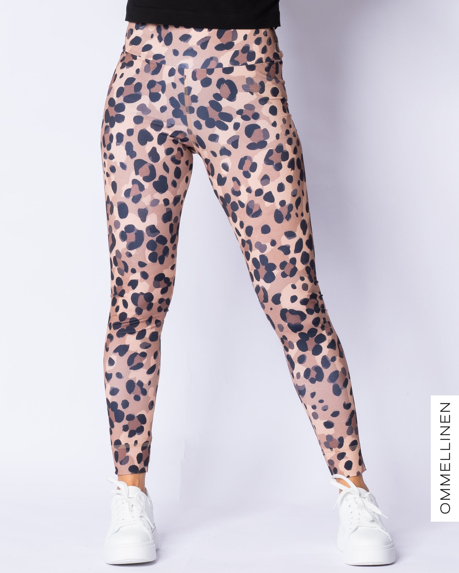 SPORT leggings, Kukkaleopardi - brown