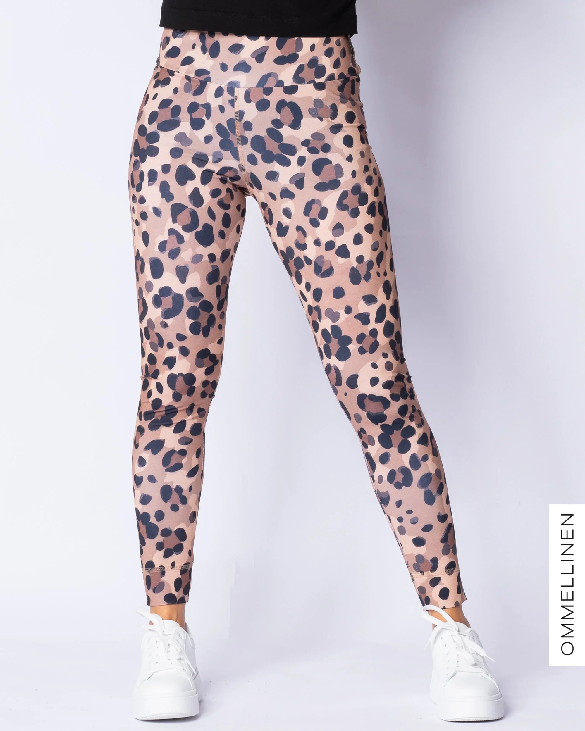 SPORT leggings, Kukkaleopardi - brown