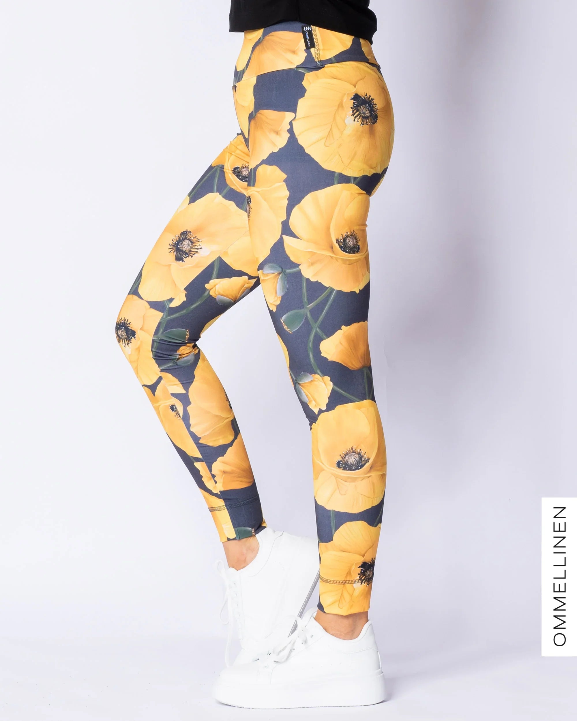 SPORT leggings, Yökukka - grey/yellow