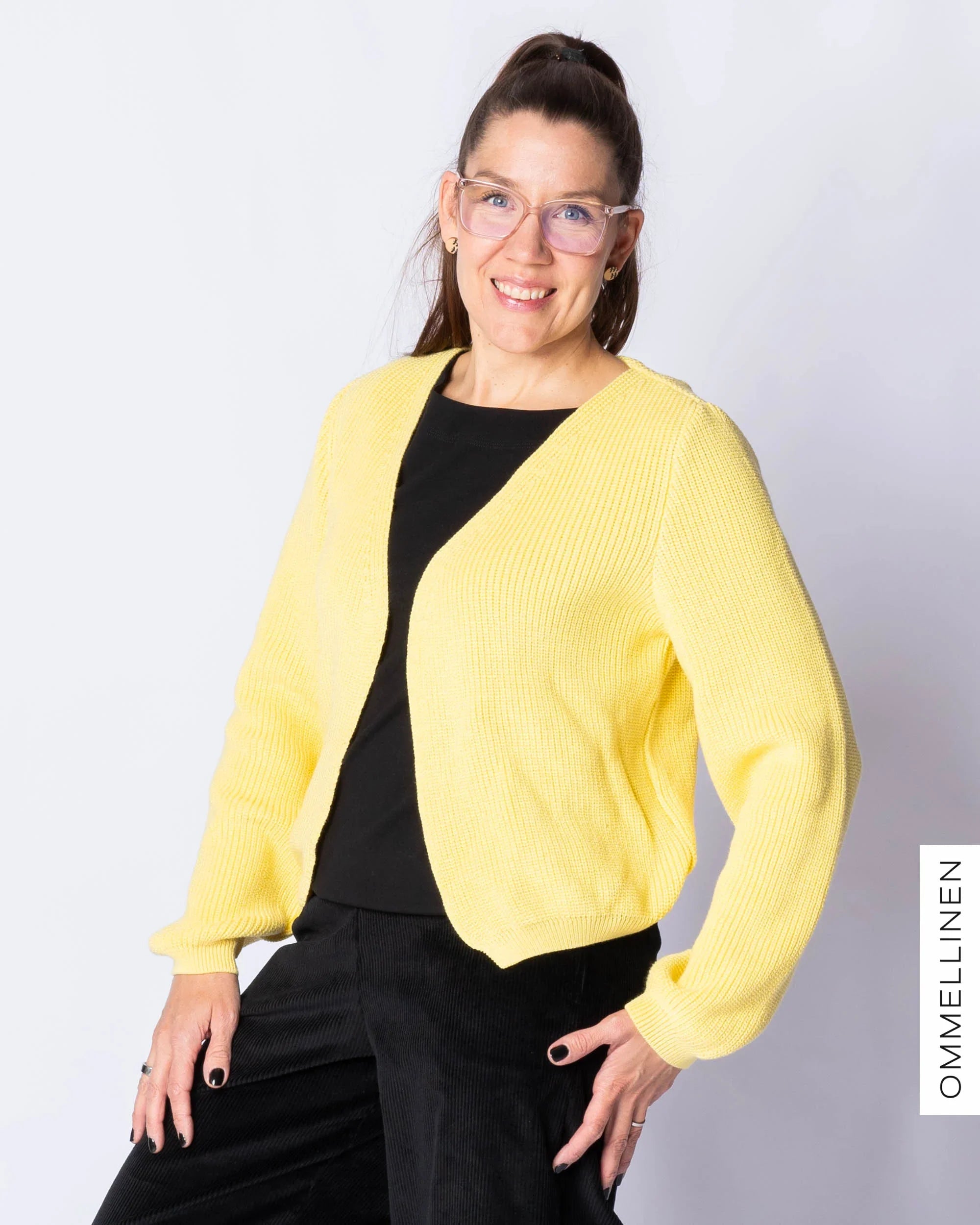 NEULE cardigan, lemon