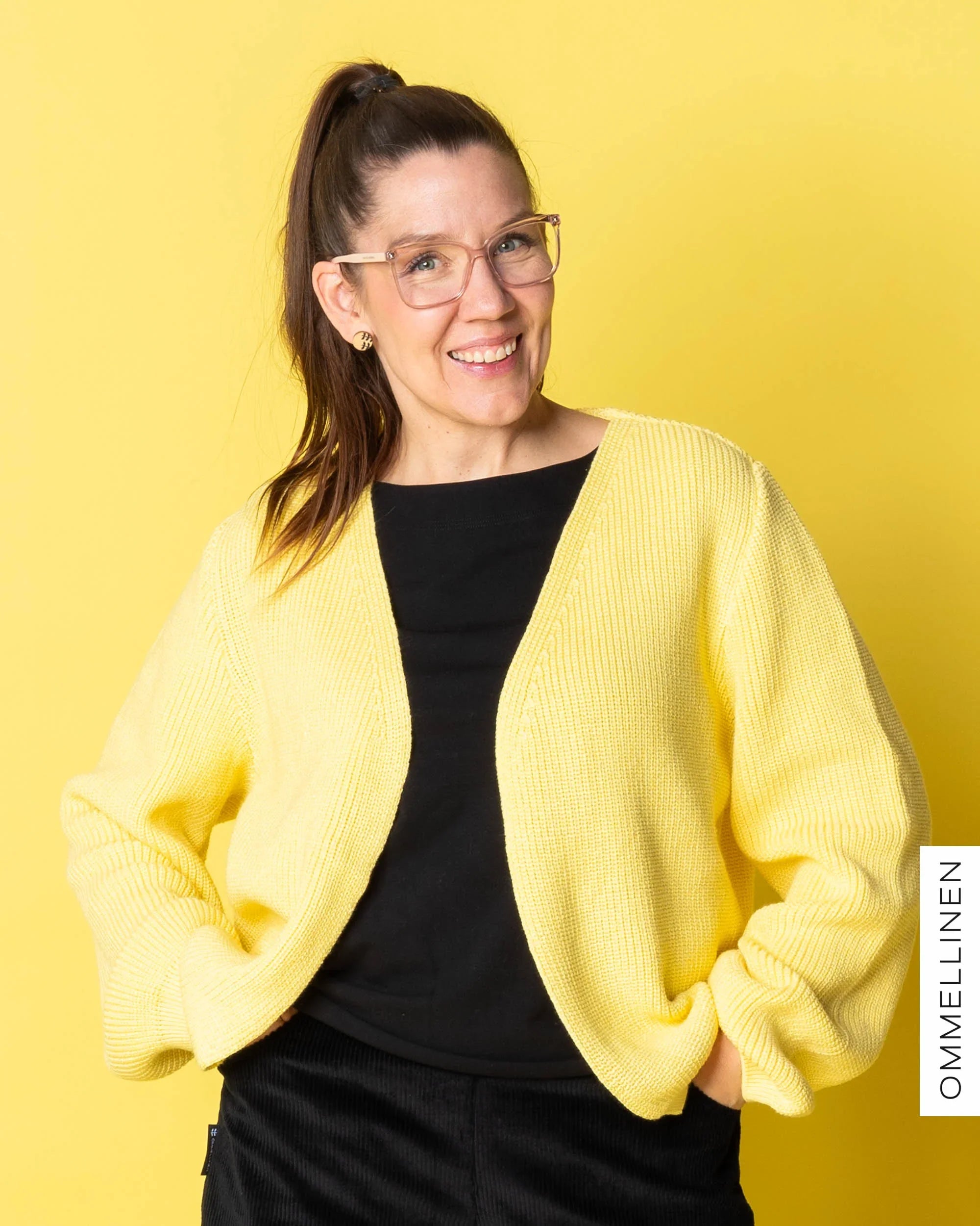 NEULE cardigan, lemon