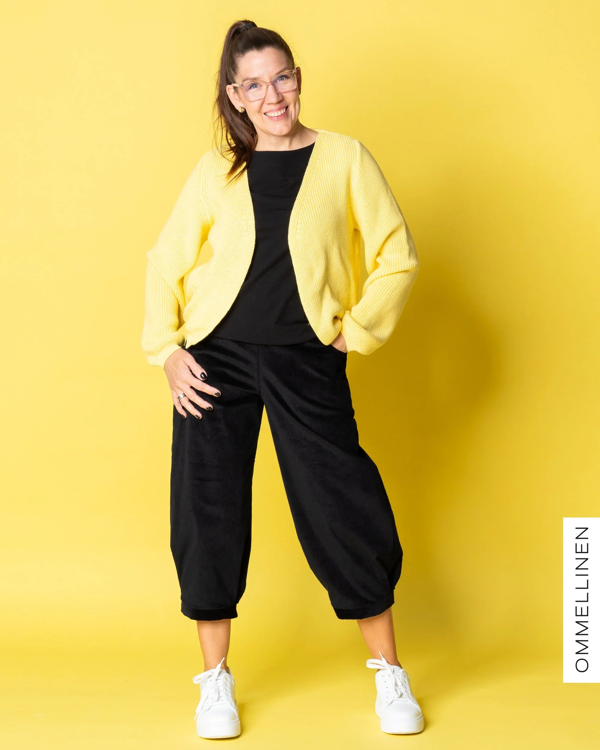 NEULE cardigan, lemon