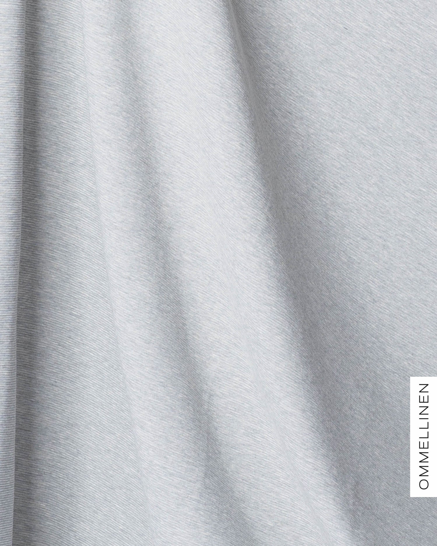 Ottoman - cotton knit - PRE-CUT, melange grey