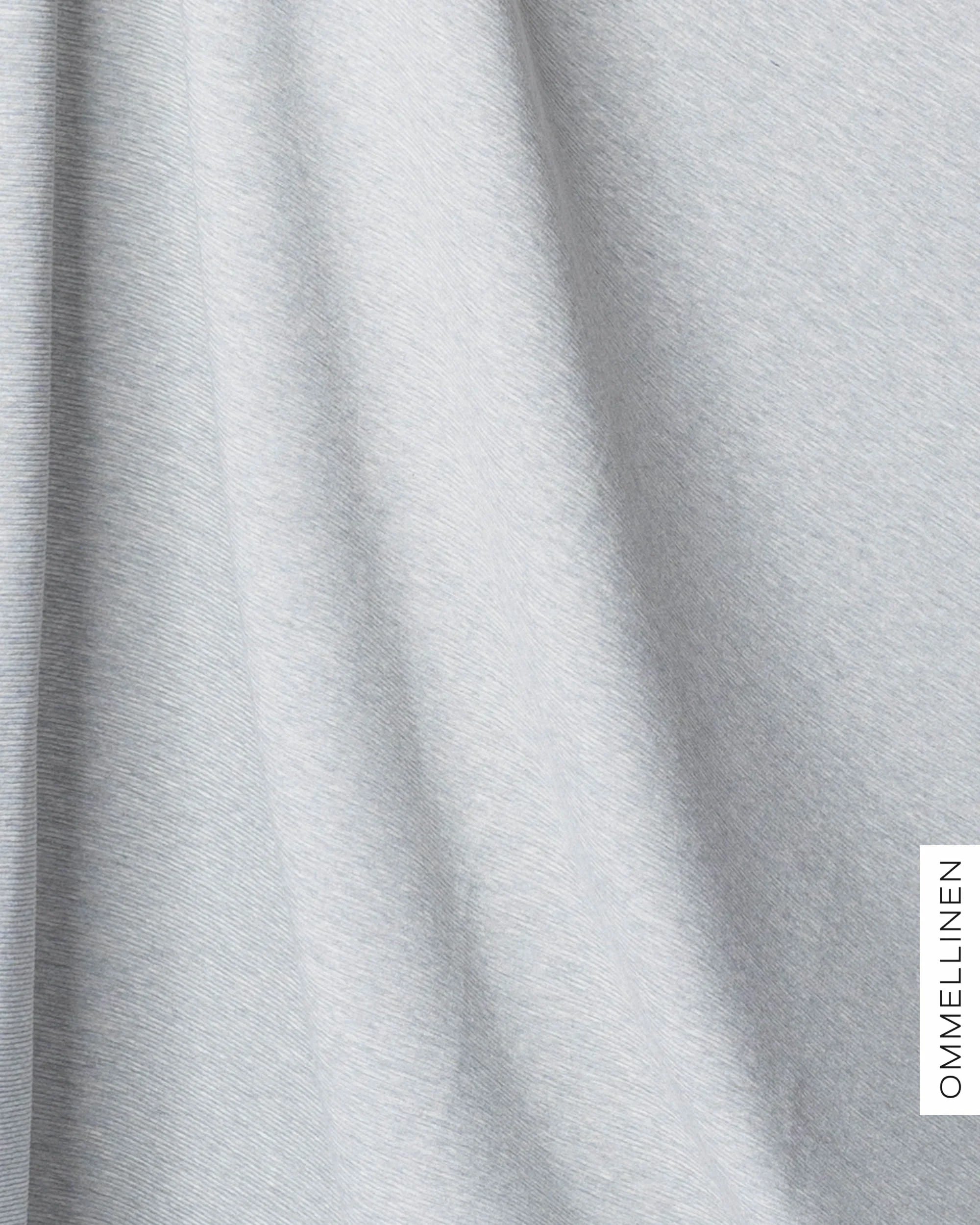 Ottoman - cotton knit - PRE-CUT, melange grey