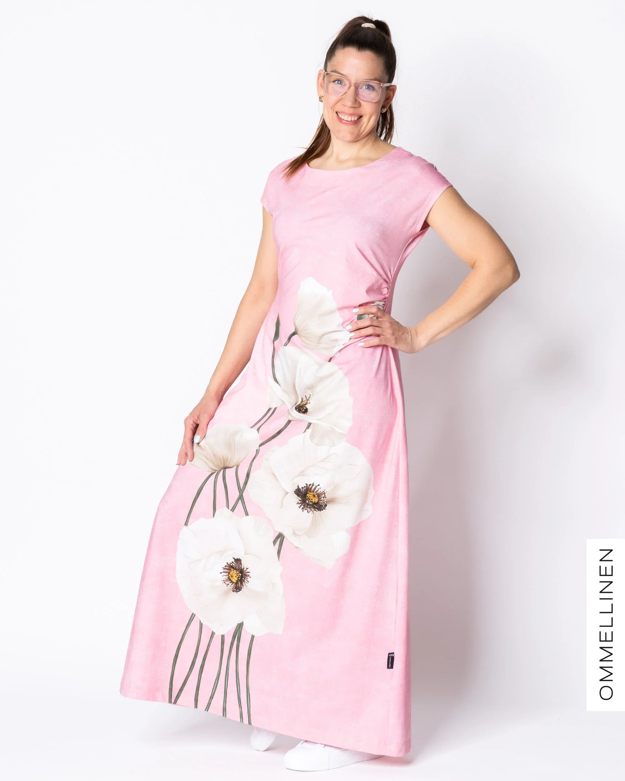 MIELI dress, Yökukka - light pink/off-white