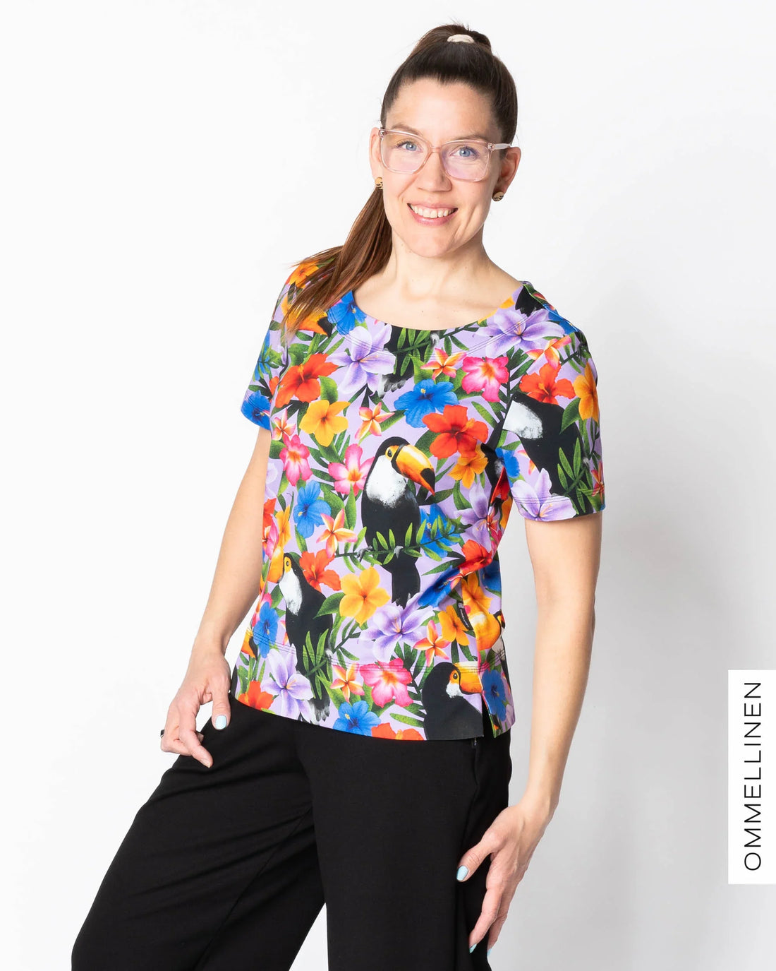 TEEPPARI t-shirt, Tropiikki - lilac