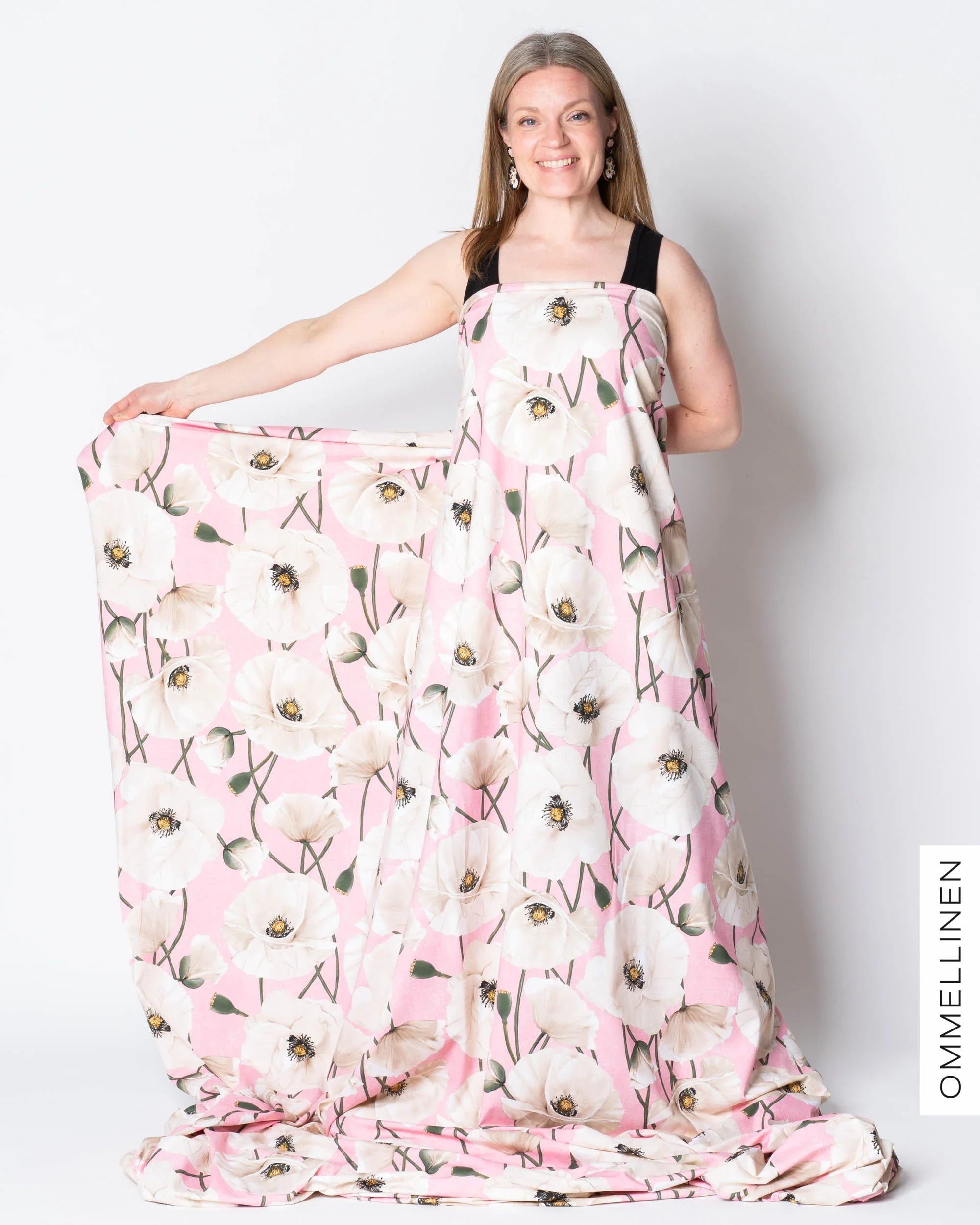 Jersey - PRE-CUT, Yökukka - light pink/off-white