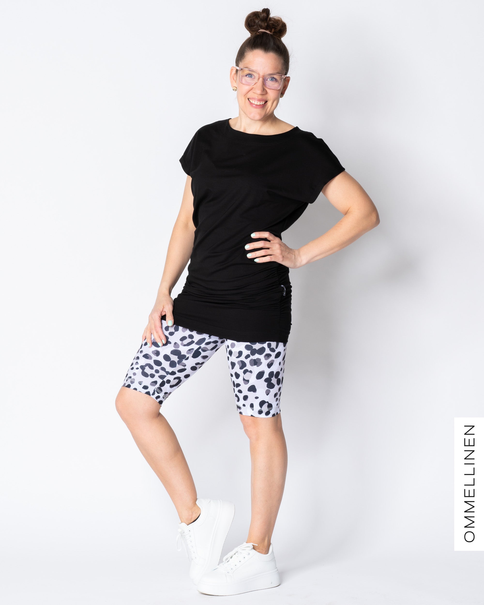 SPORT shorts, Kukkaleopardi - grey