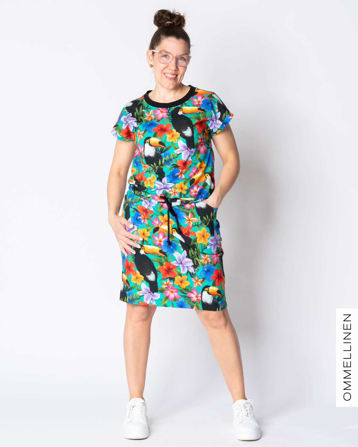 TOP dress, Tropiikki - turquoise