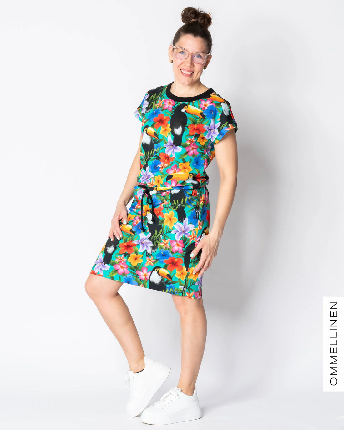 TOP dress, Tropiikki - turquoise