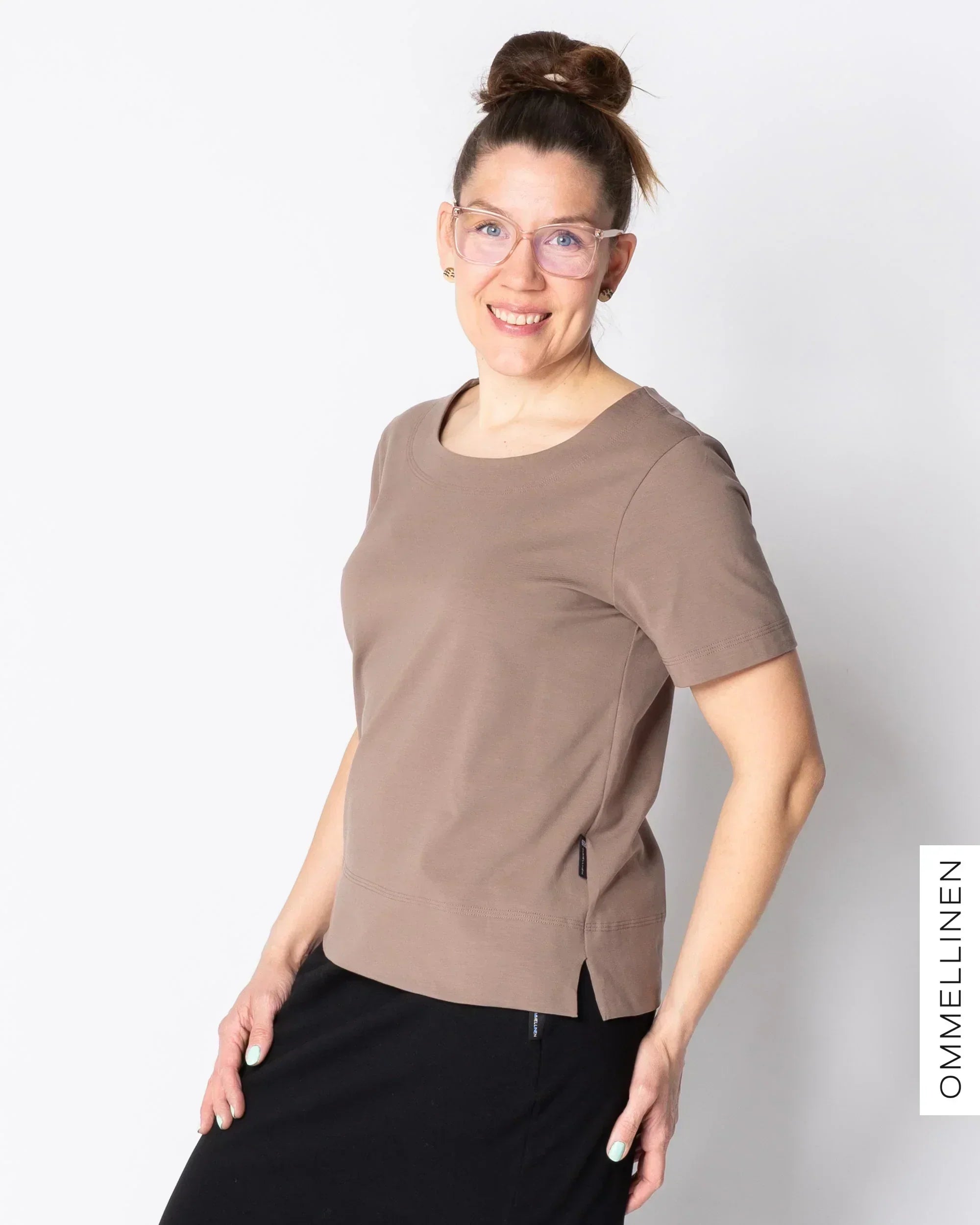 WHOOPS! TEEPPARI t-shirt, brown - S