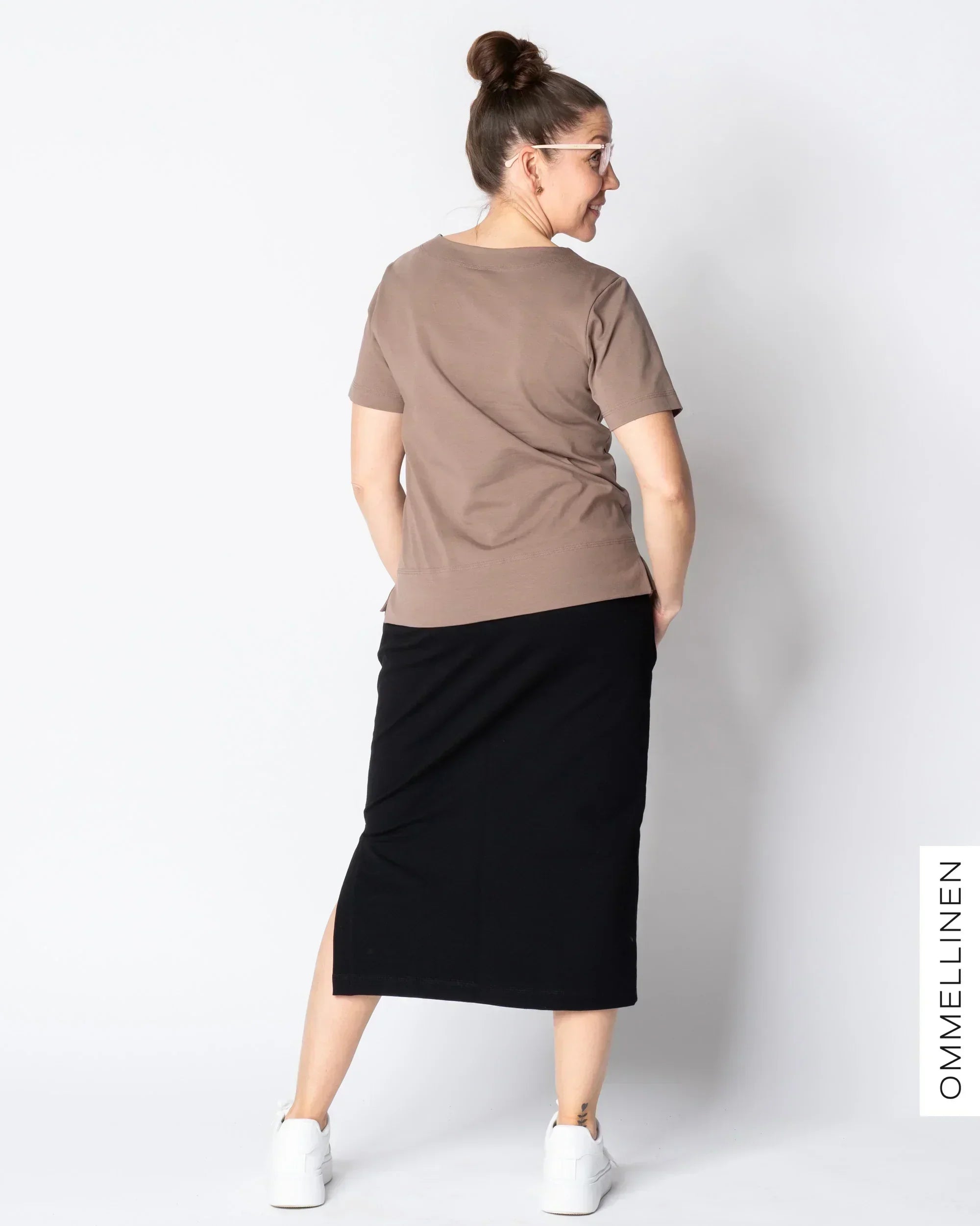 WHOOPS! TEEPPARI t-shirt, brown - S