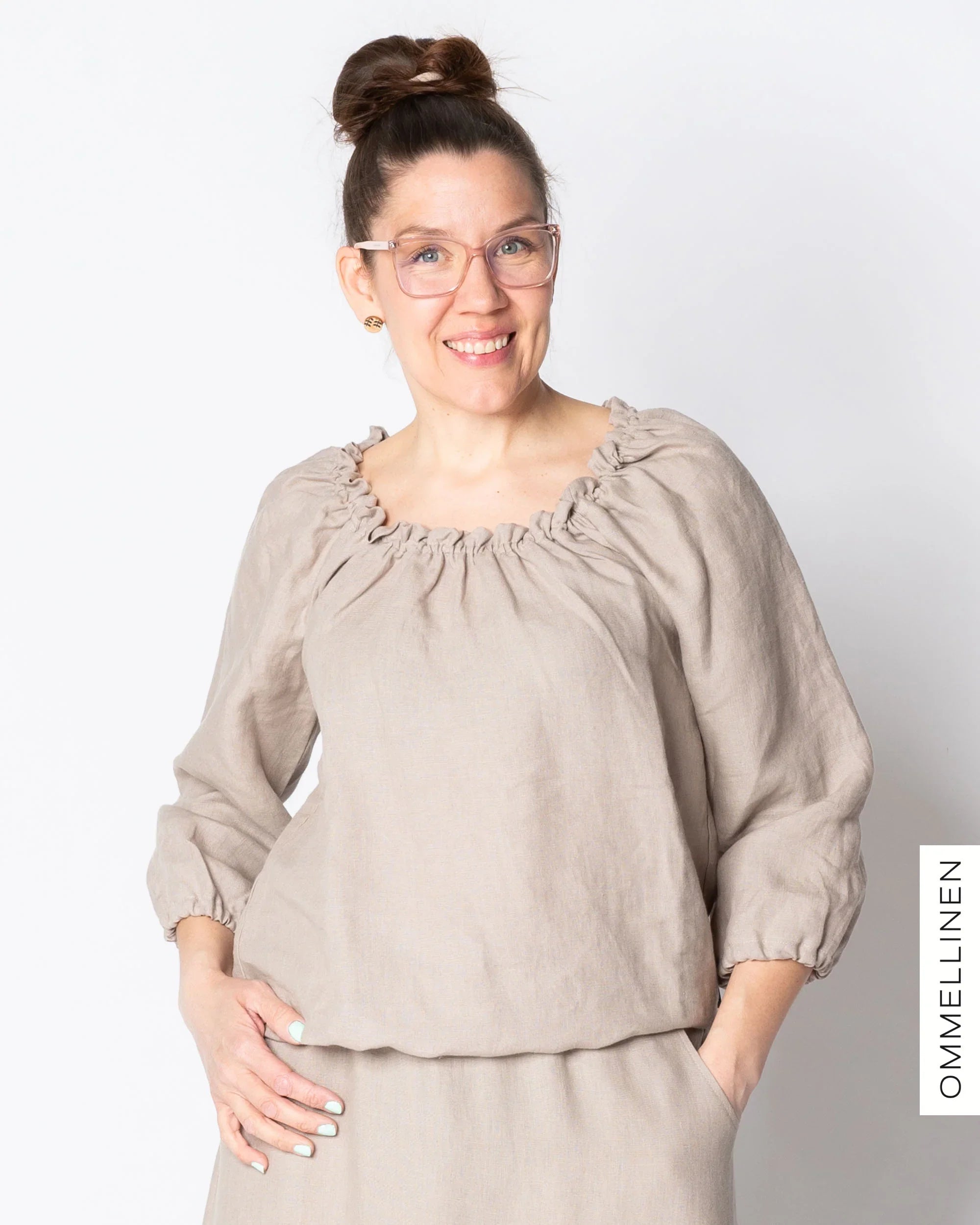 LINEN shirt, sand