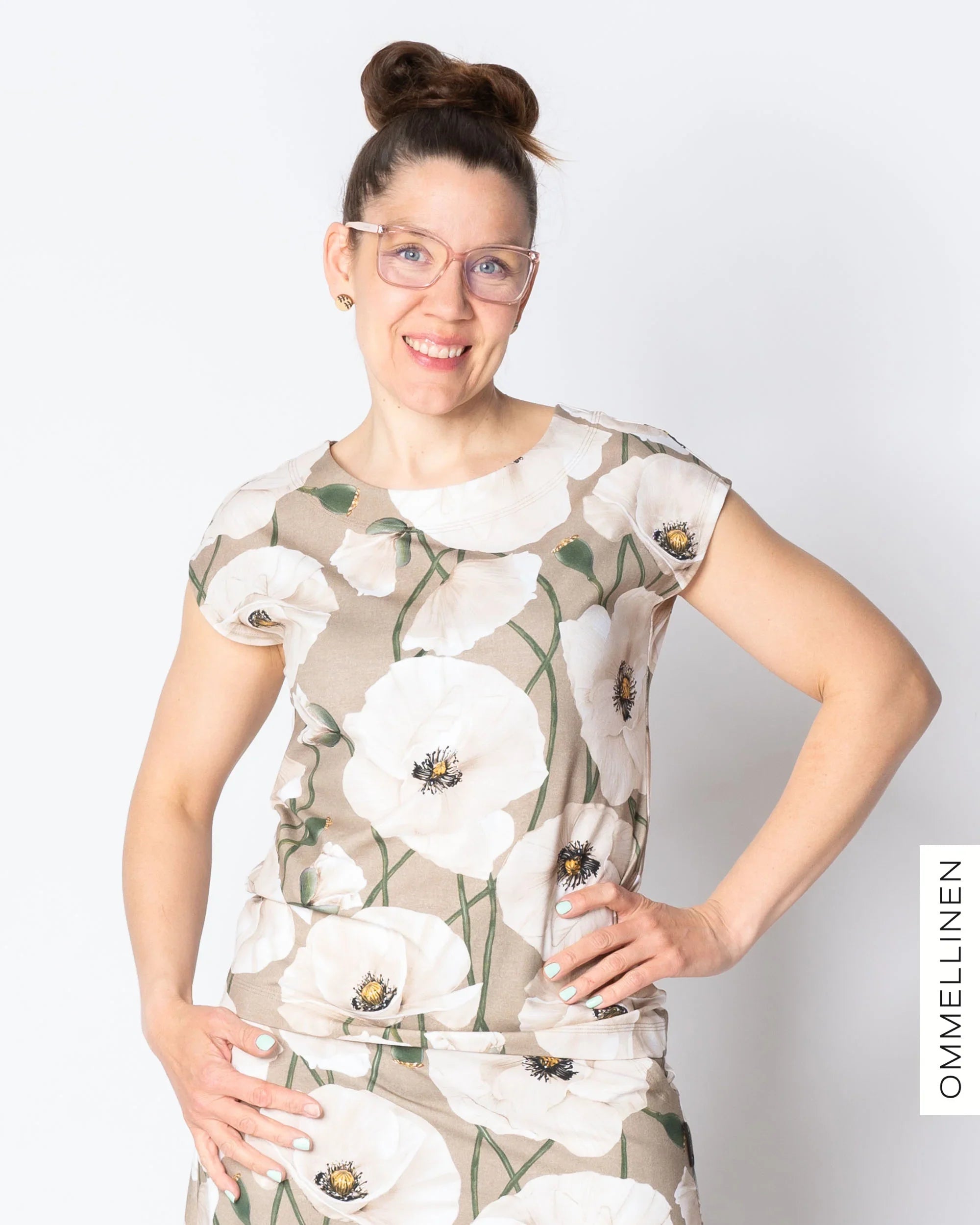 LEMPI t-shirt, Yökukka - sand/off-white