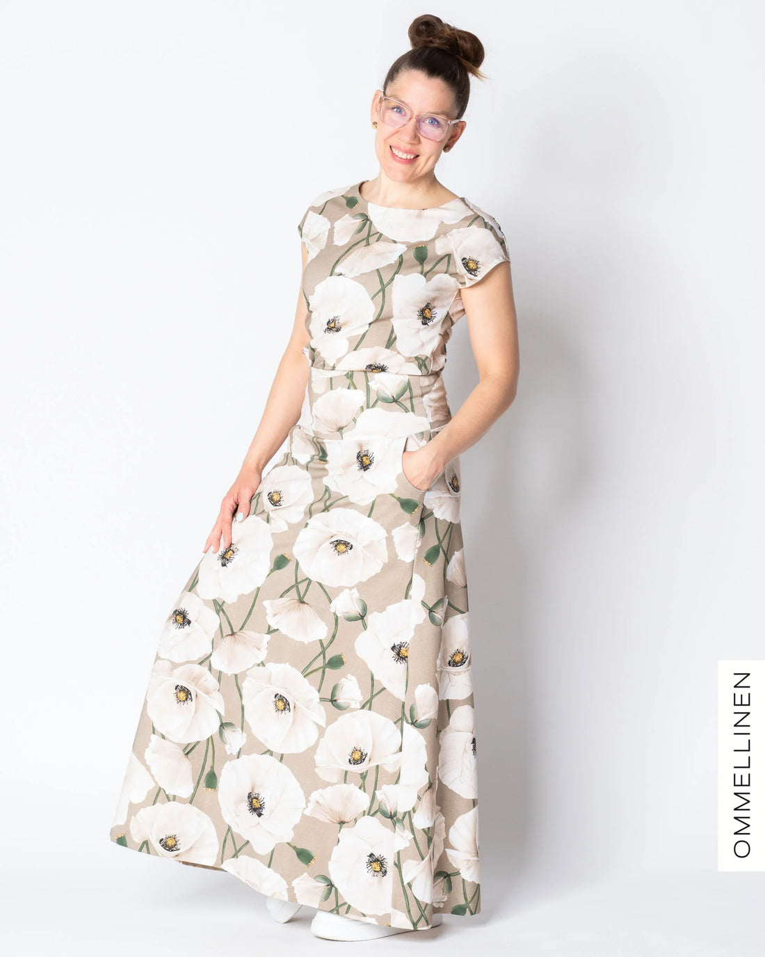 LEMPI t-shirt, Yökukka - sand/off-white