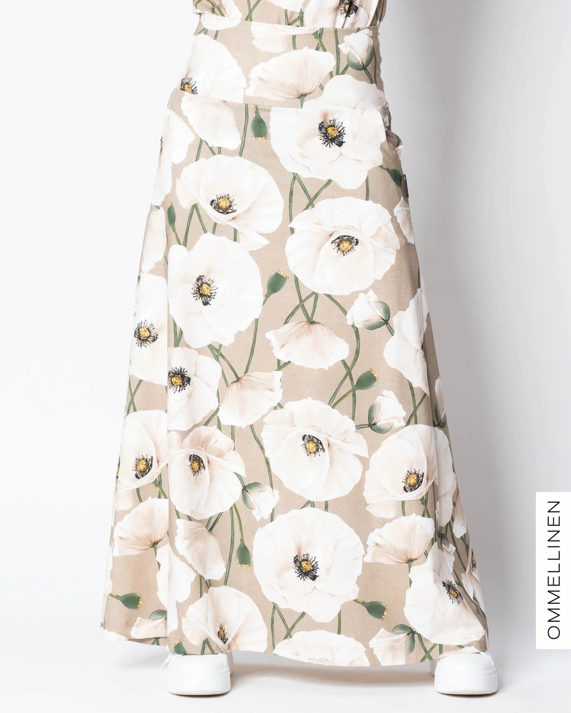 MAXI skirt, Yökukka - sand/off-white