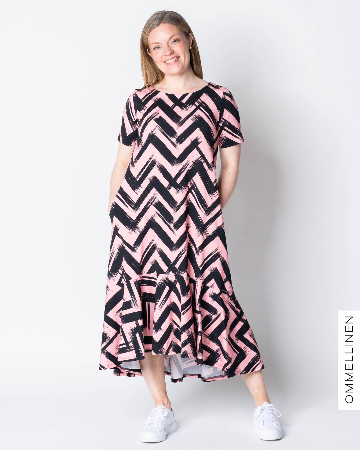HULMU dress, Siksak - light pink