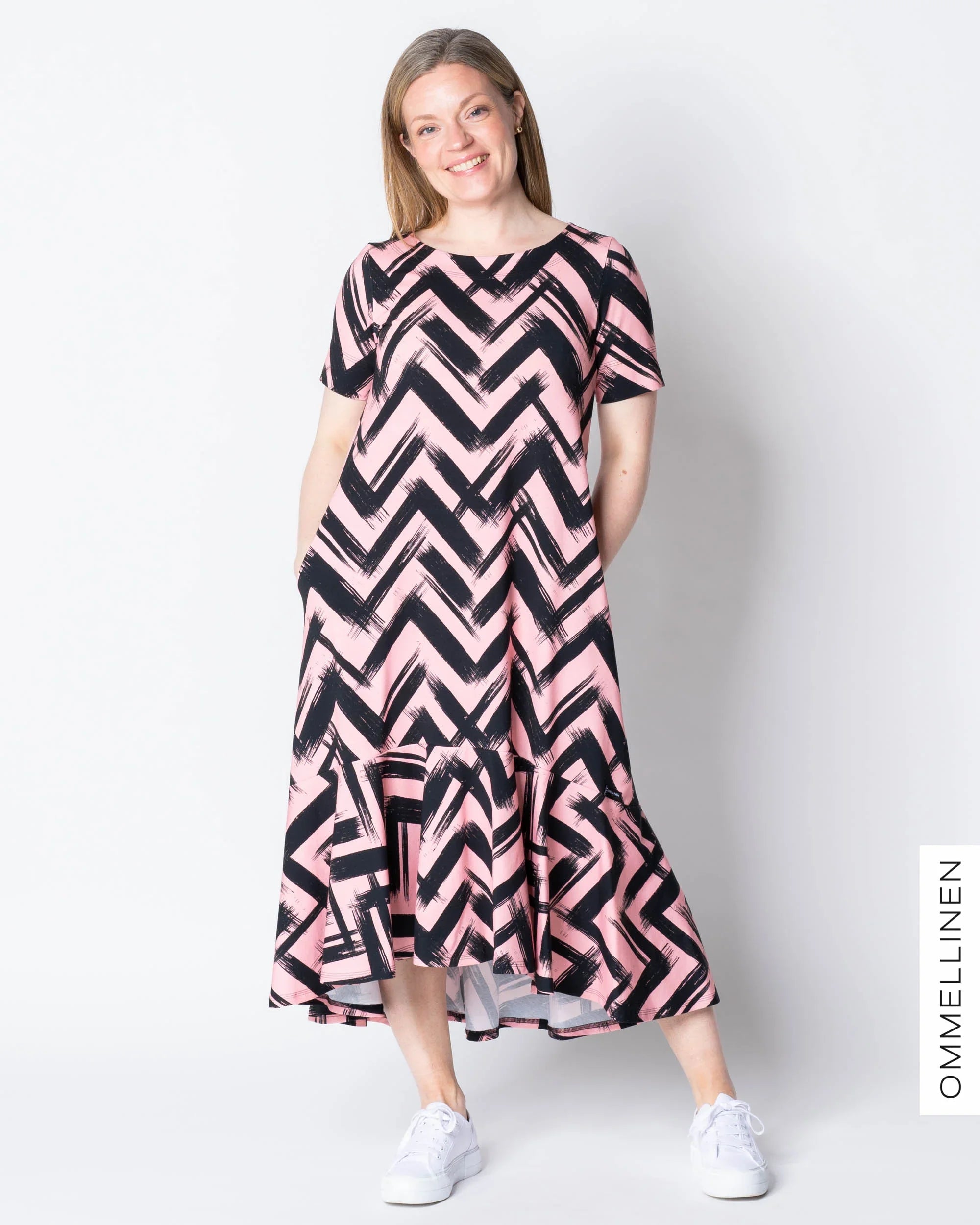 HULMU dress, Siksak - light pink