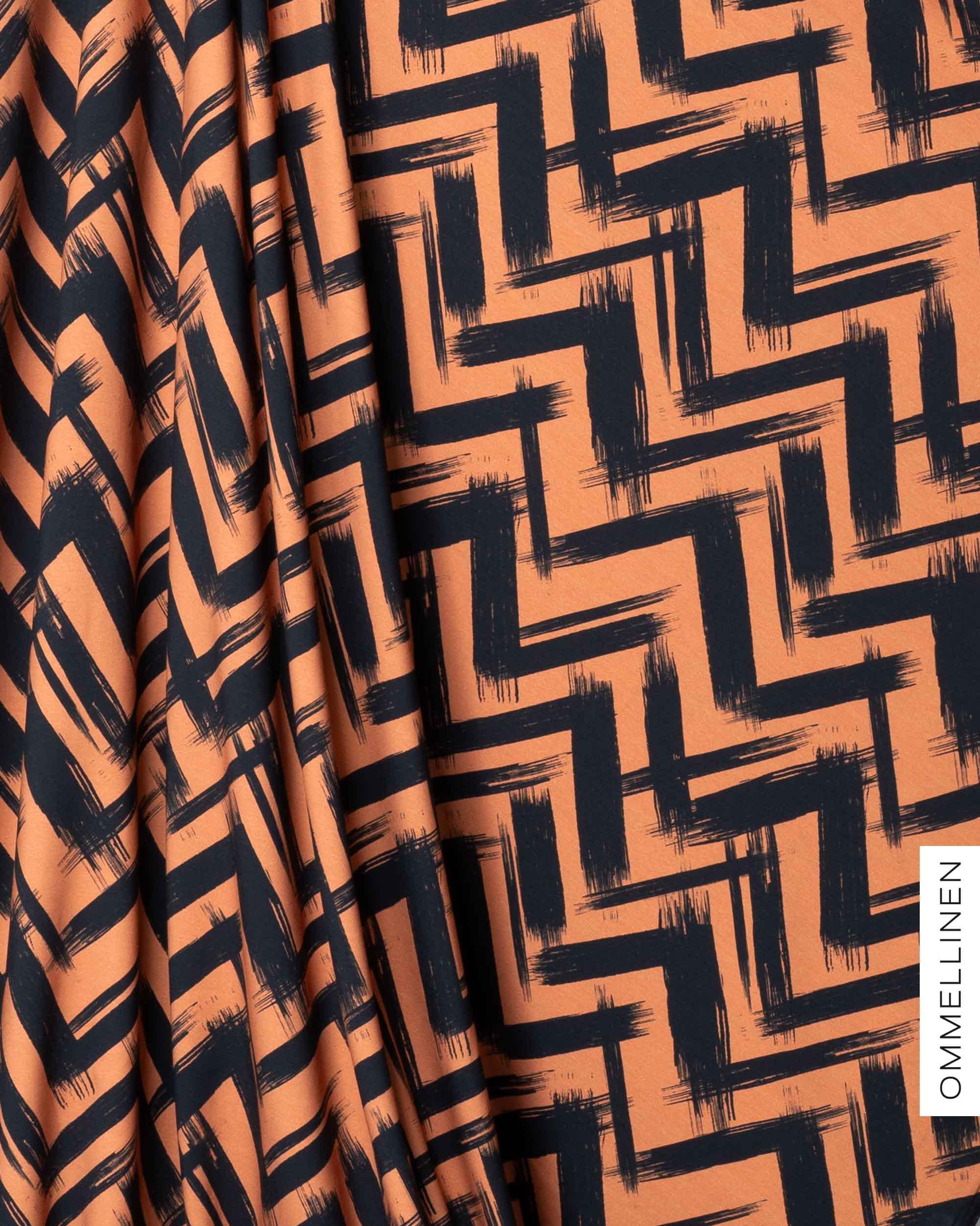 Jersey - PRE-CUT, Siksak - brown