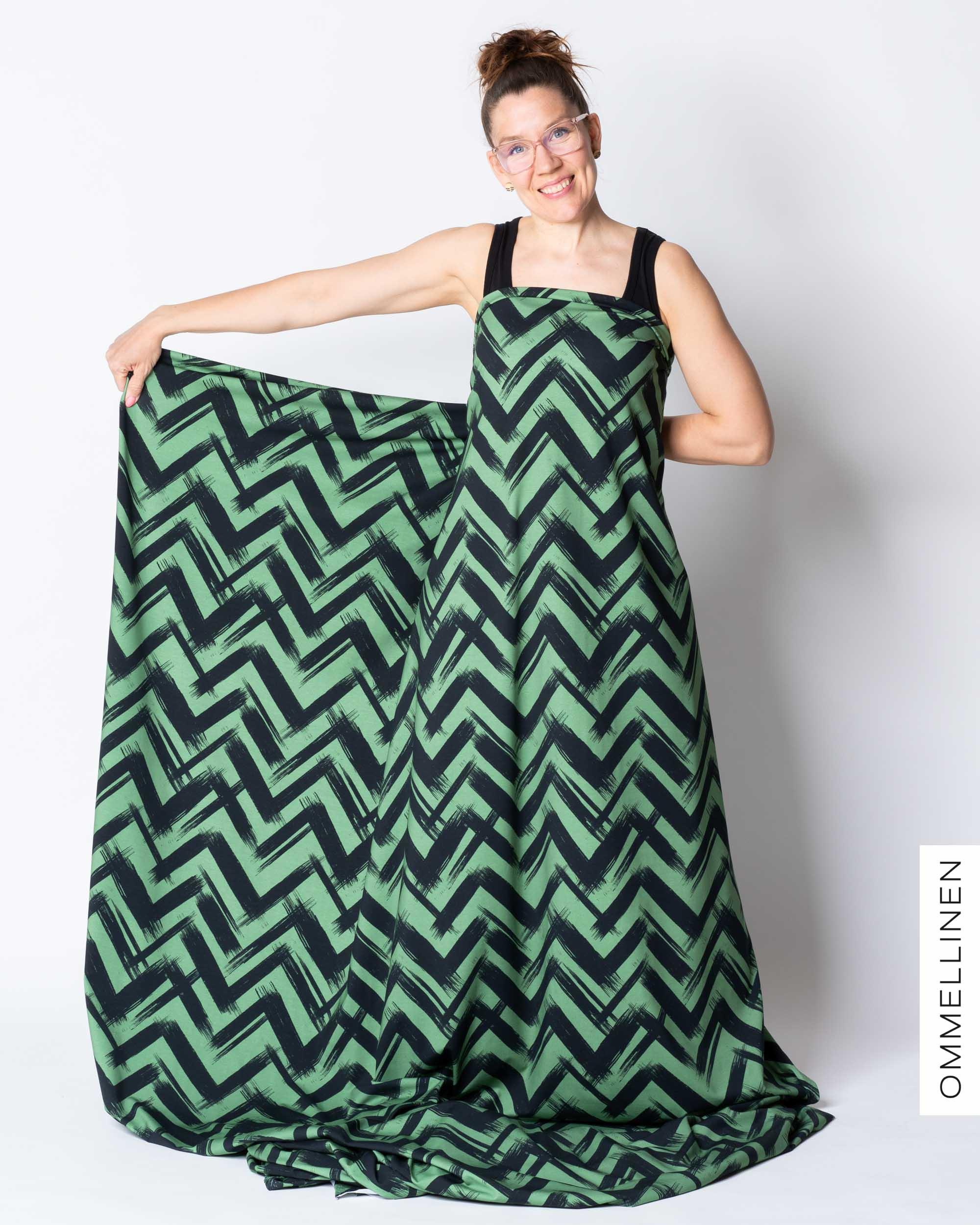 Jersey - PRE-CUT, Siksak - green