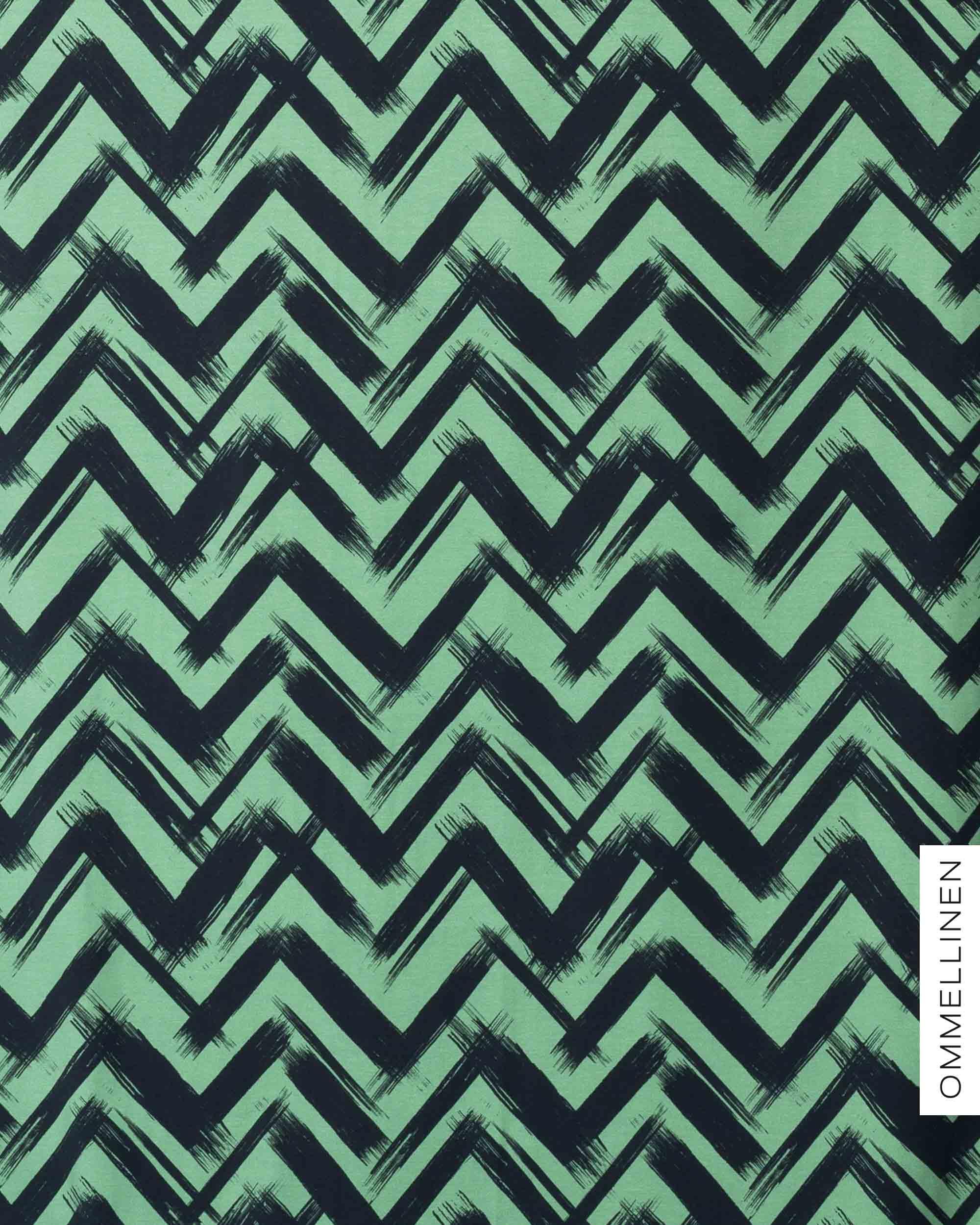 Jersey - PRE-CUT, Siksak - green