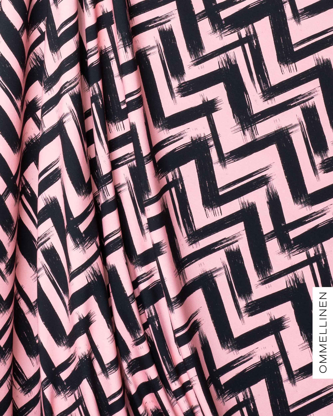 Jersey - PRE-CUT, Siksak - light pink