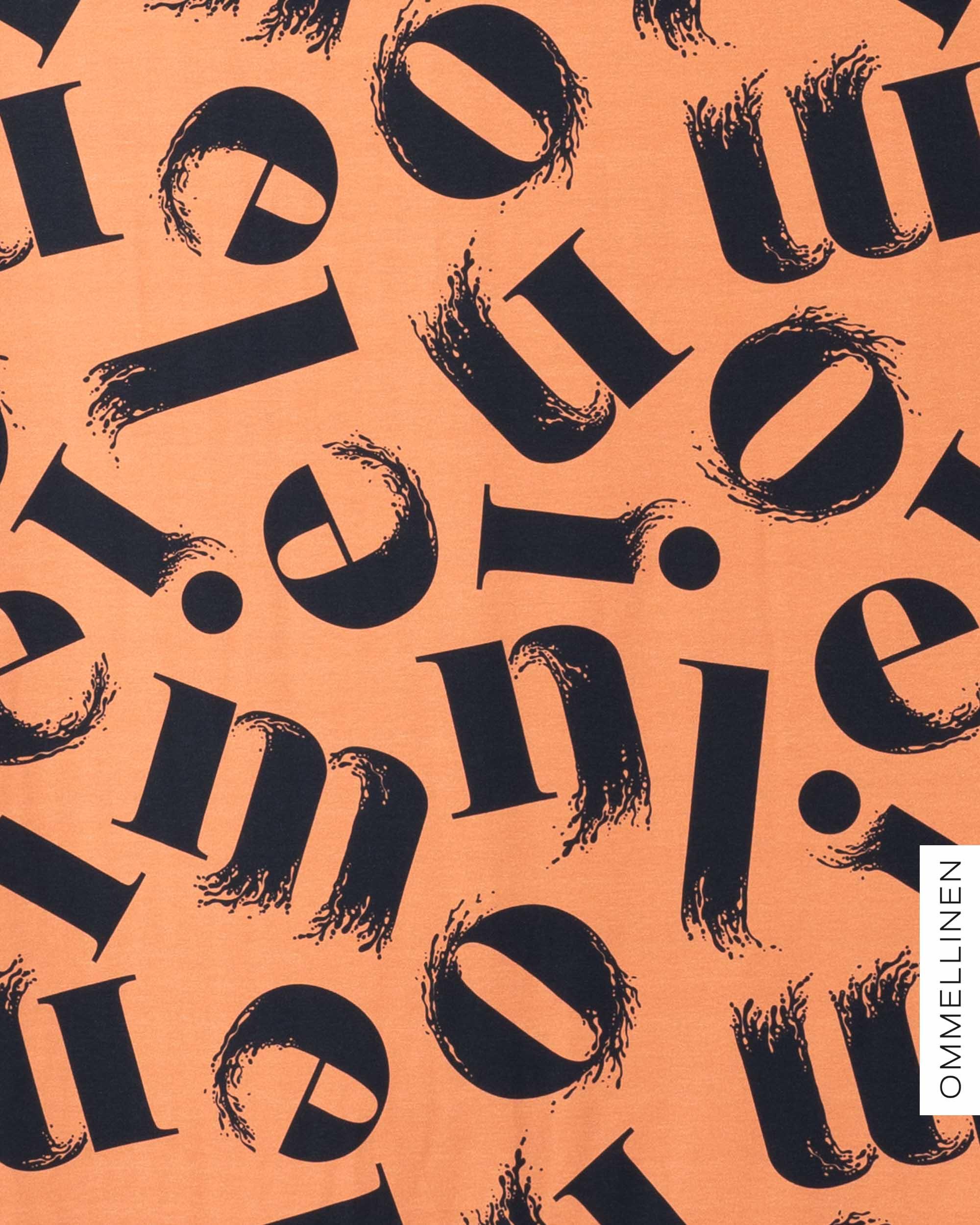 Jersey - PRE-CUT, Kirjaimet - brown, slight II-quality