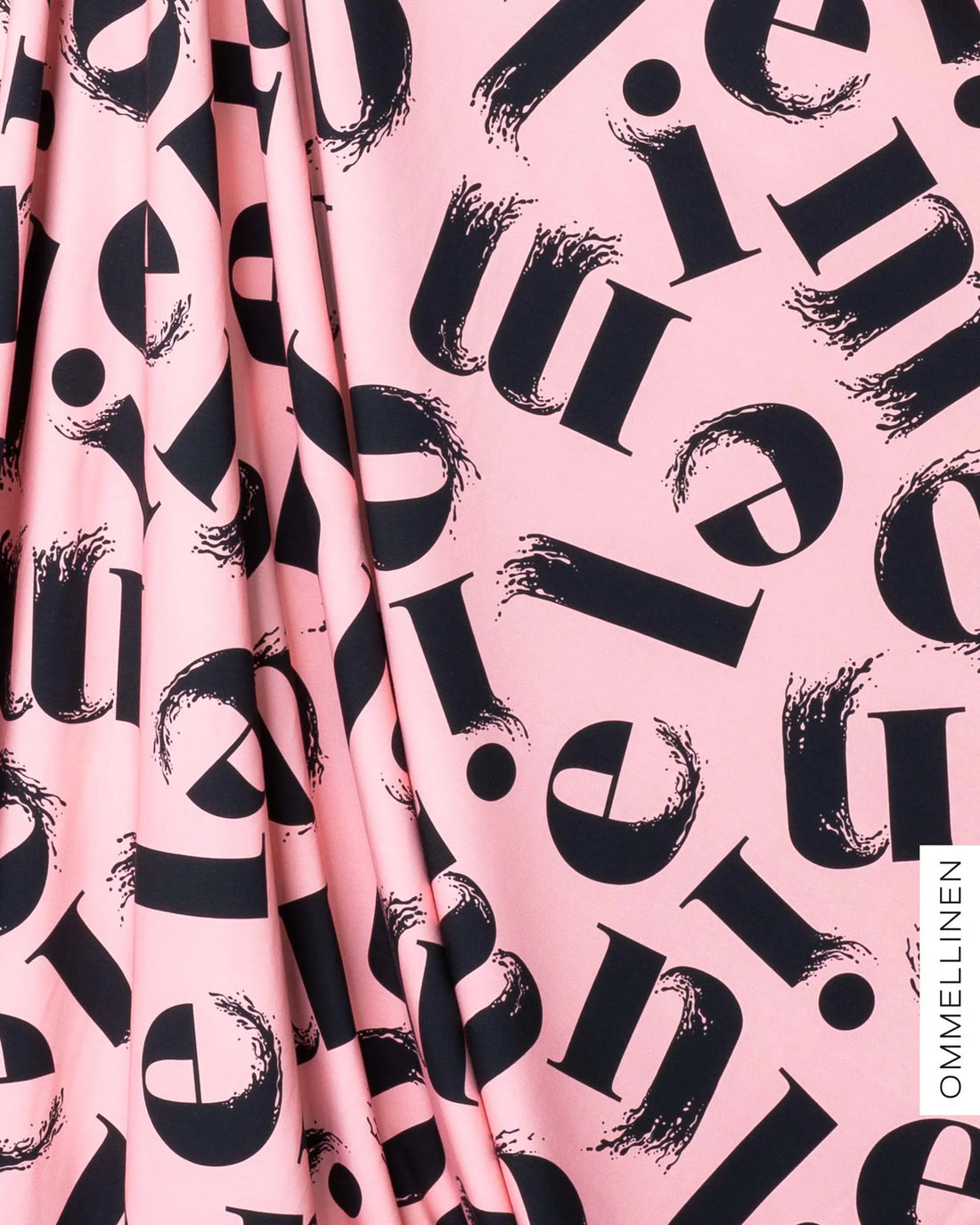 Jersey - PRE-CUT, Kirjaimet - light pink