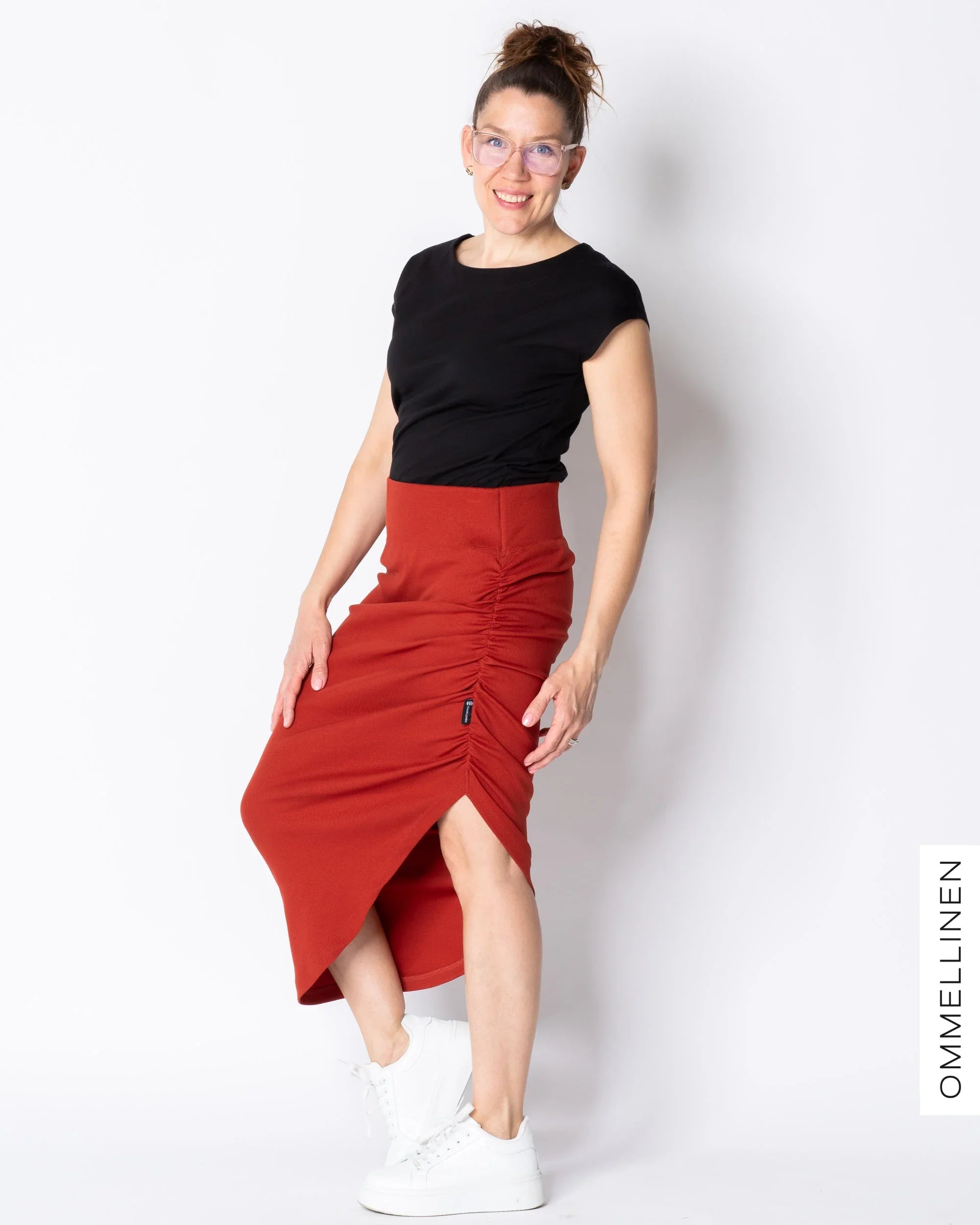 MONEKSI skirt, burnt orange