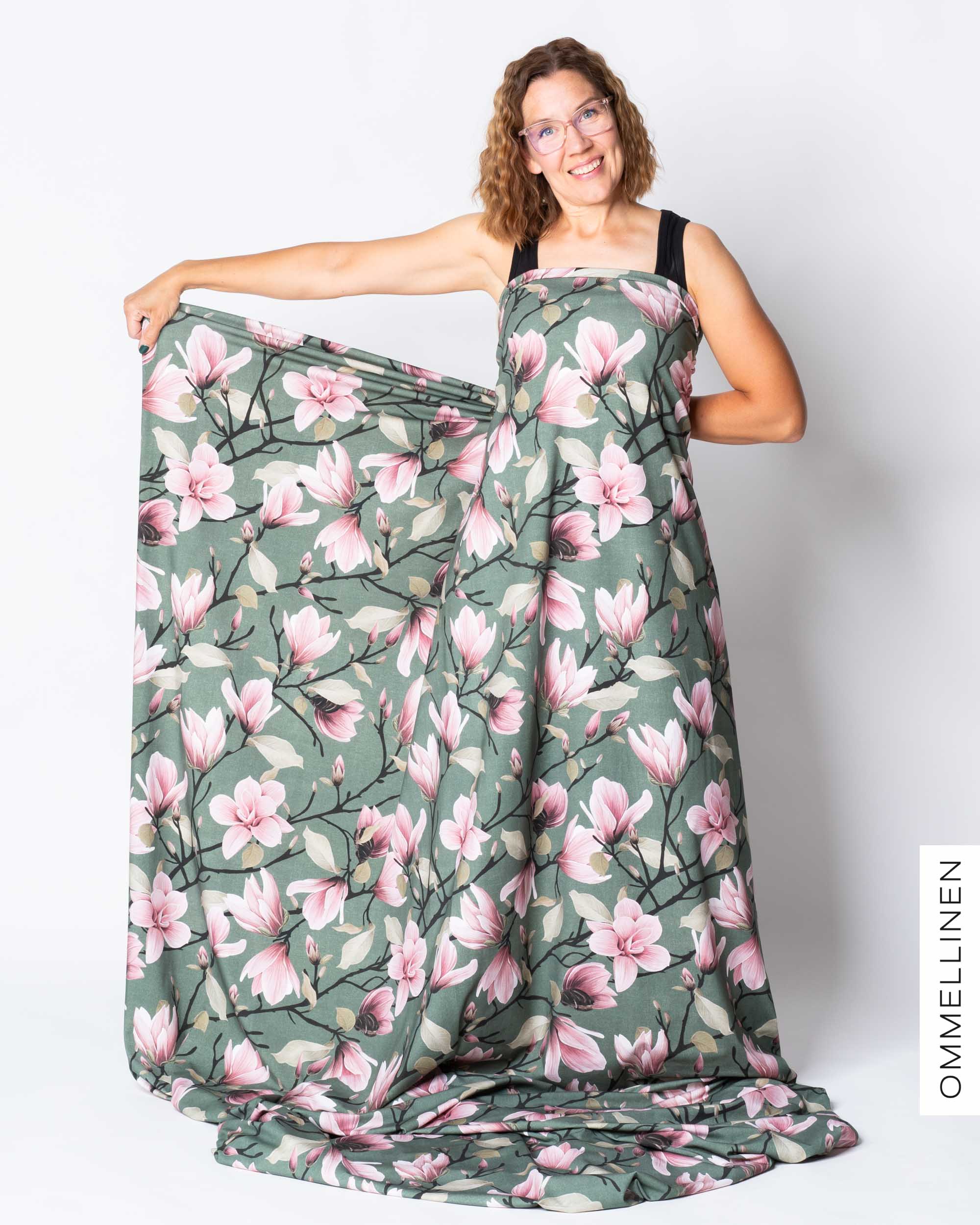 Jersey - PRE-CUT, Magnolian kuiskaus voluminous - sage