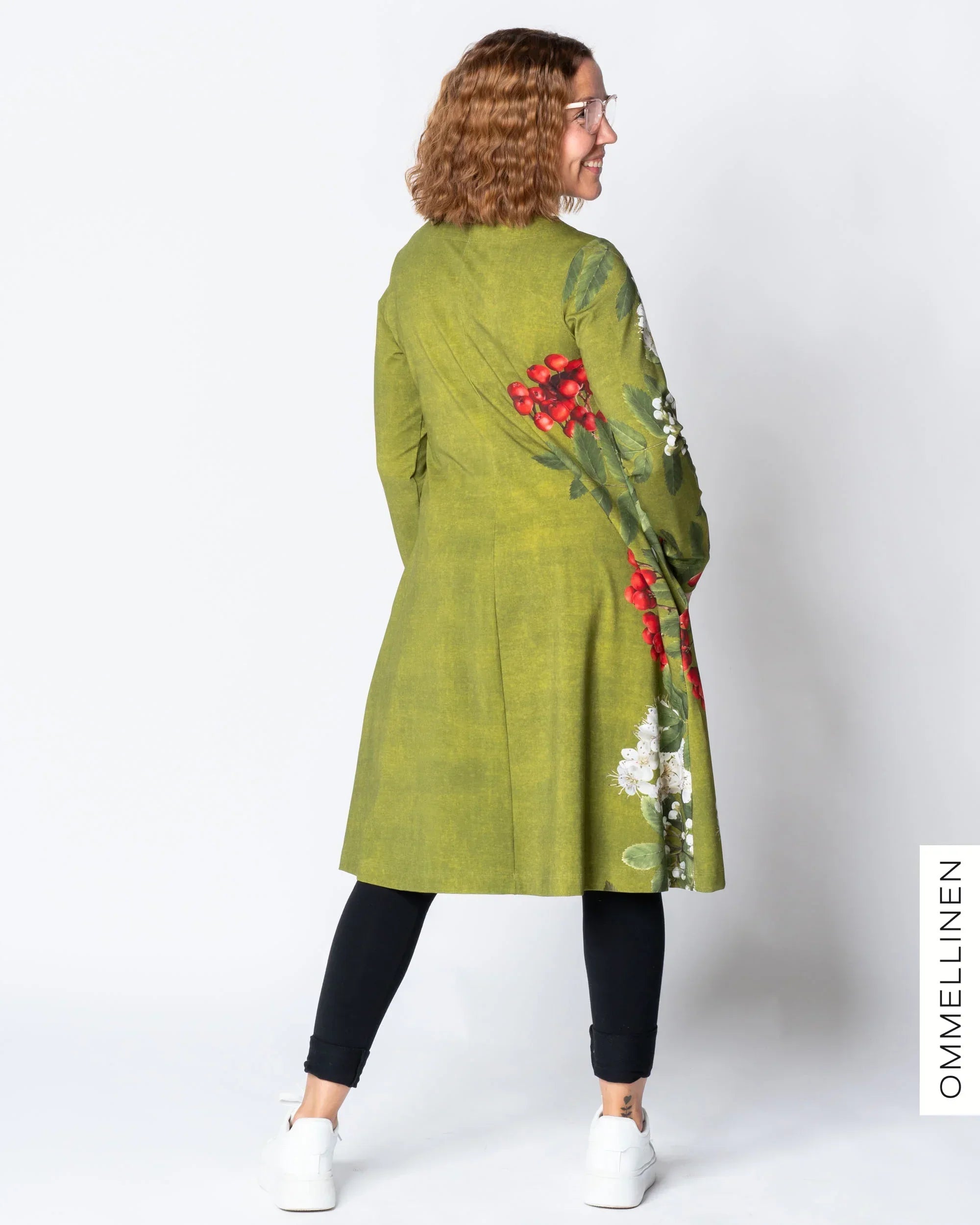 DRESS tunic, Giant pihlaja - green