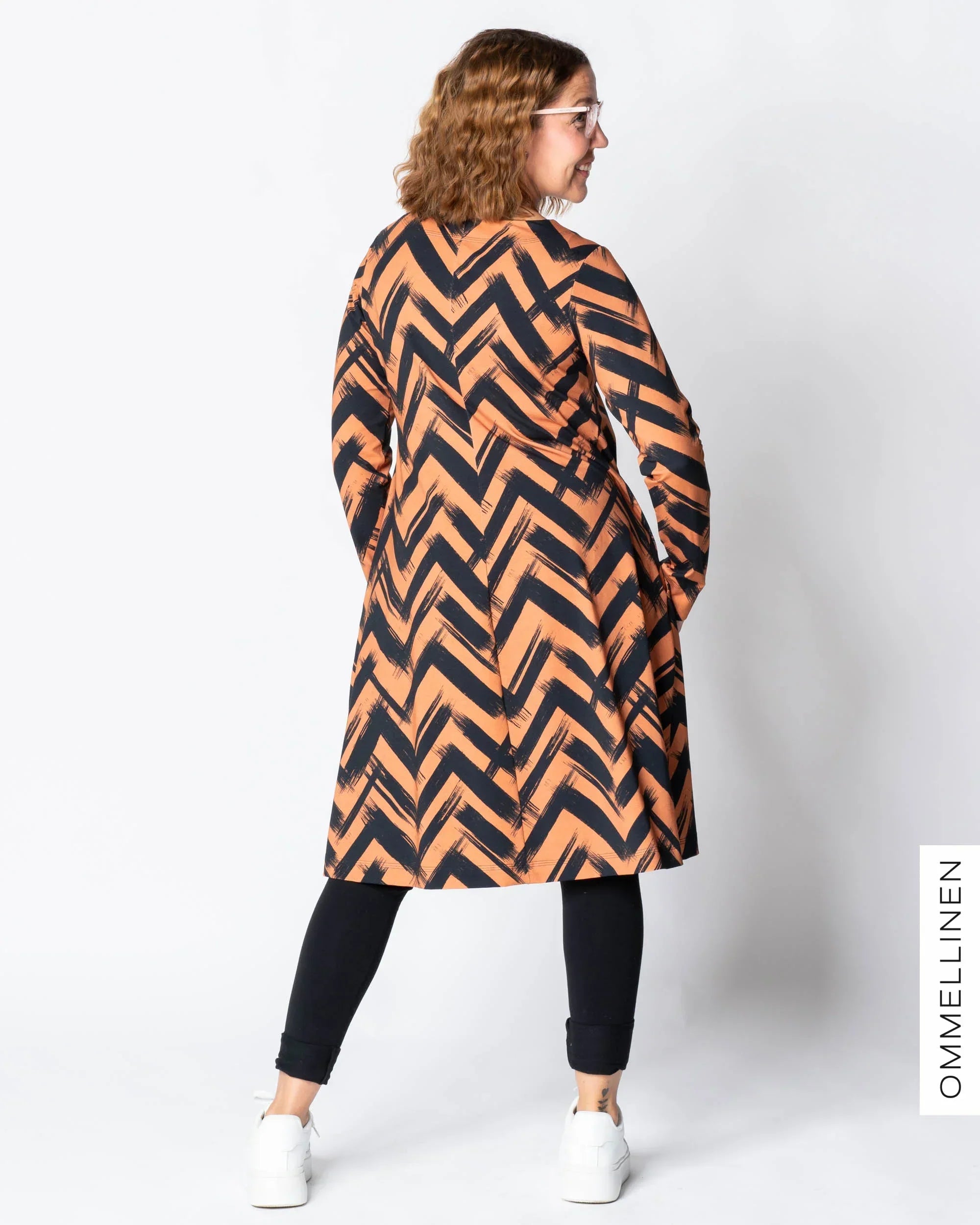 DRESS tunic, Siksak - brown