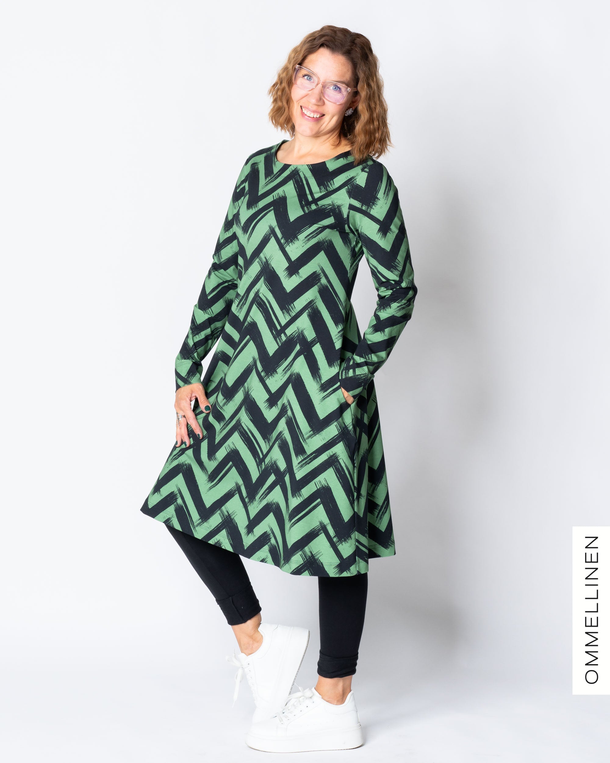 WHOOPS! DRESS tunic, Siksak - green - XXL