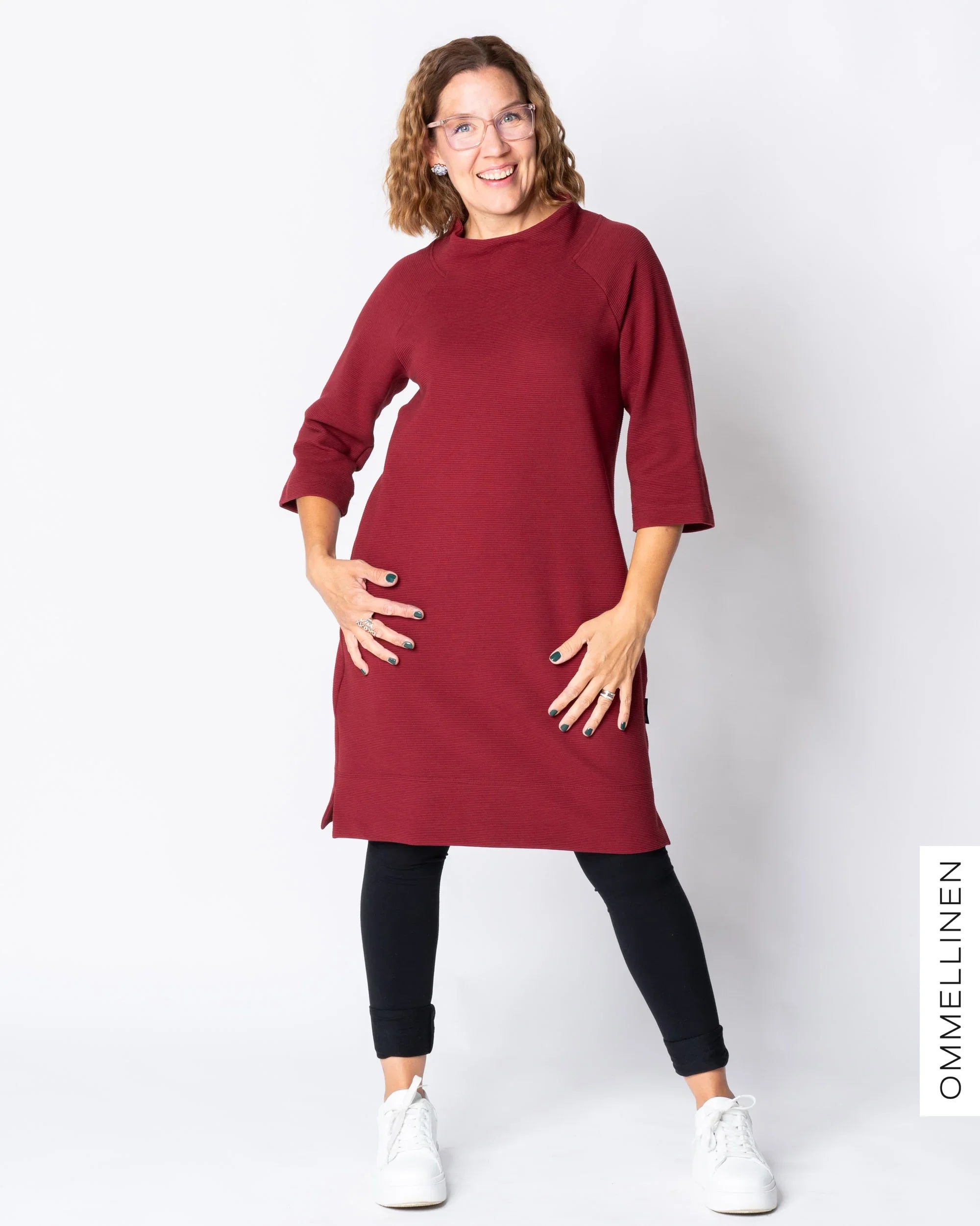 SÄRMÄ dress, burgundy