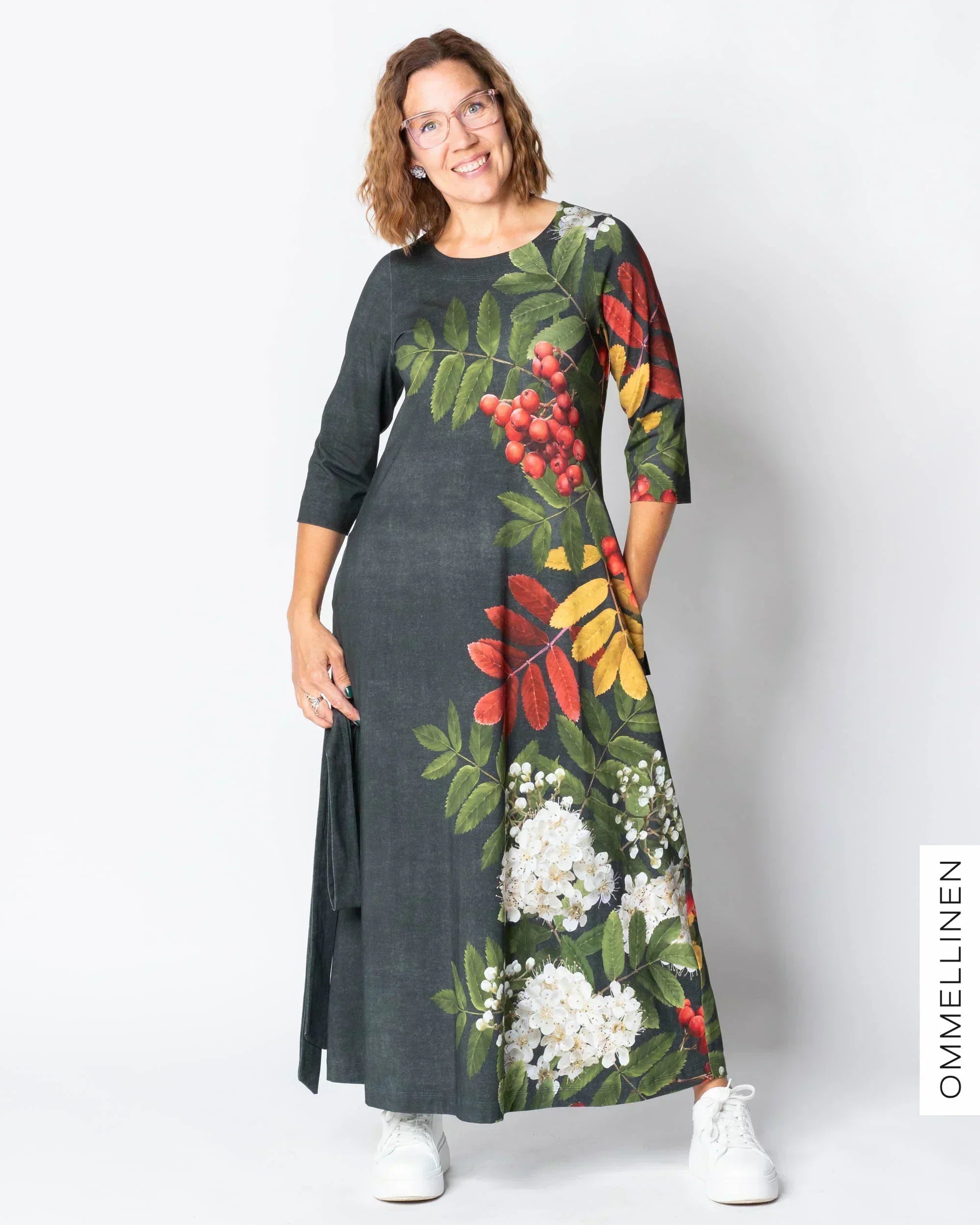UNELMA dress, Giant pihlaja - grey