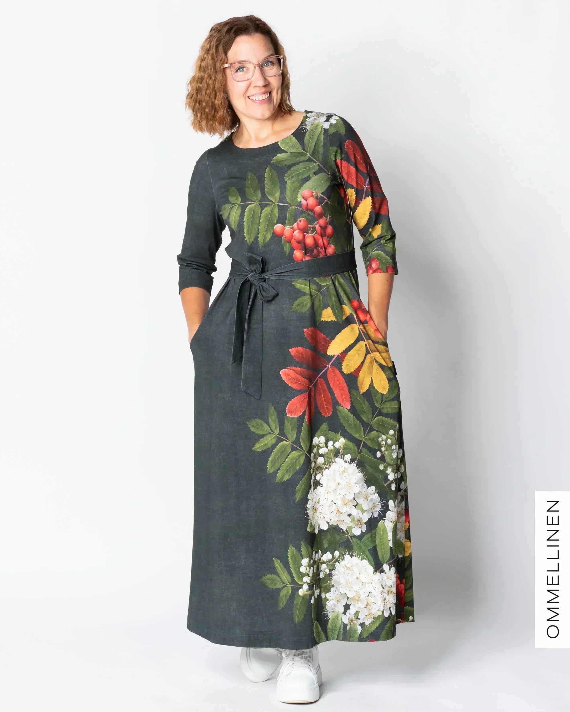UNELMA dress, Giant pihlaja - grey