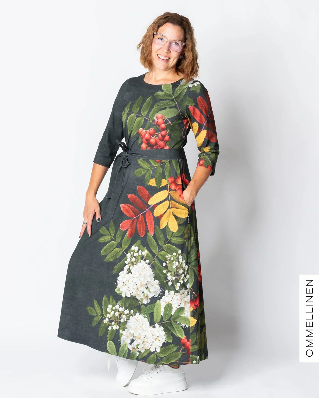 UNELMA dress, Giant pihlaja - grey