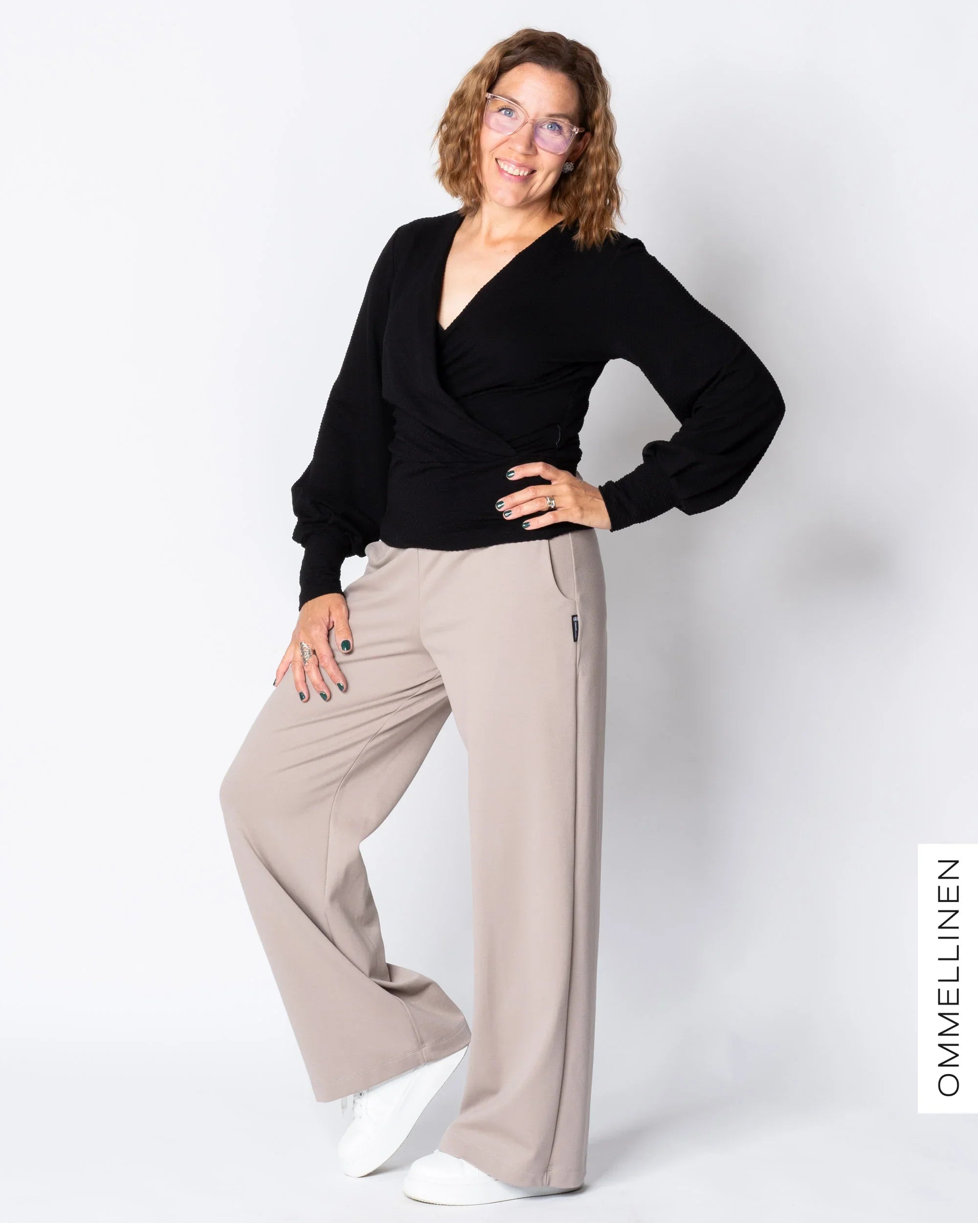 LUOTTO pants - LONG LENGTH, latte