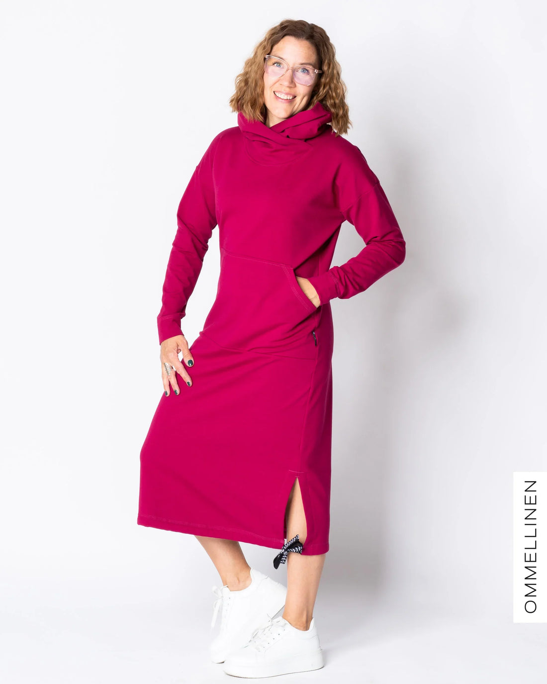 COLLARI dress, ruby