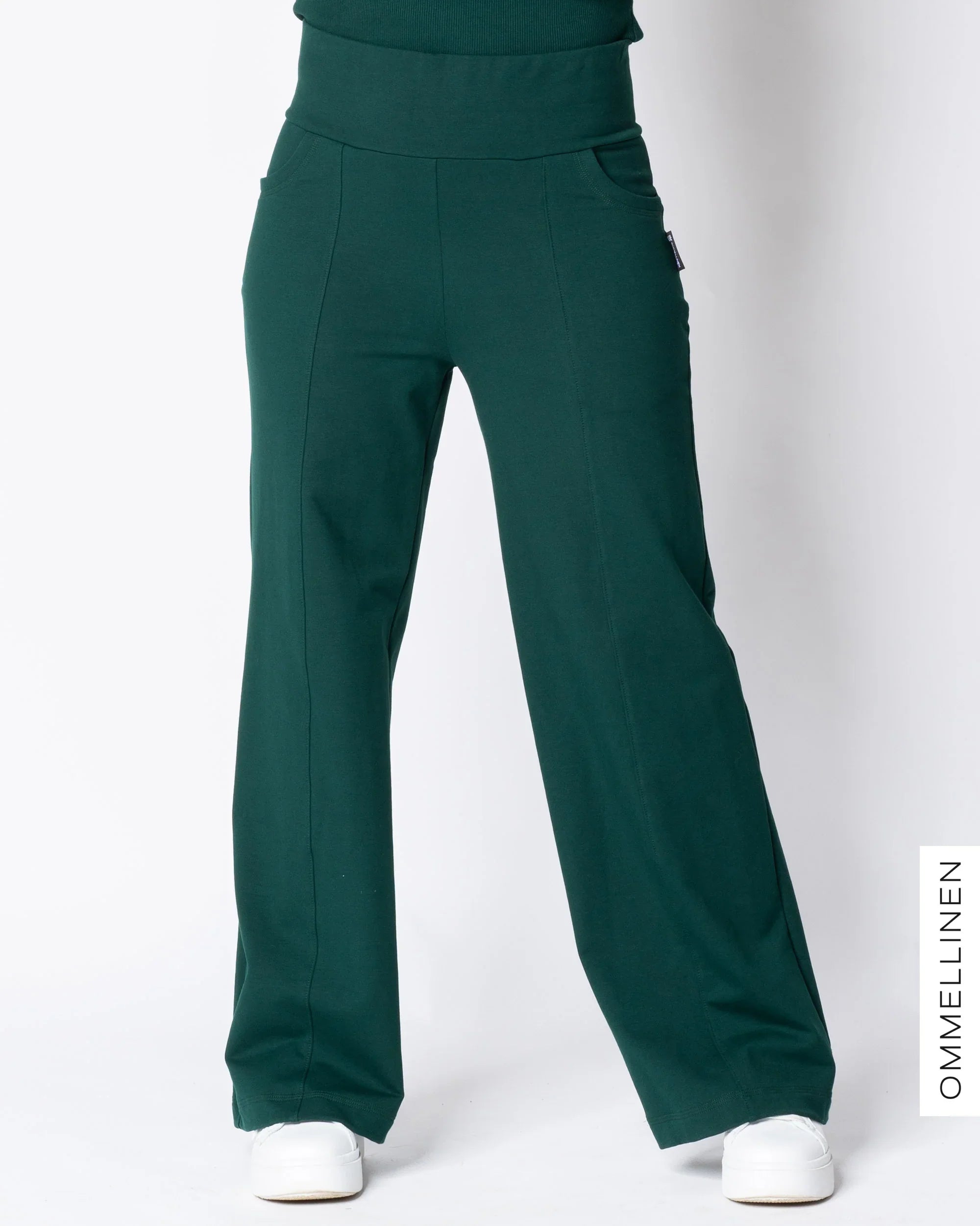 KANTTI college pants - LONG LENGTH, emerald